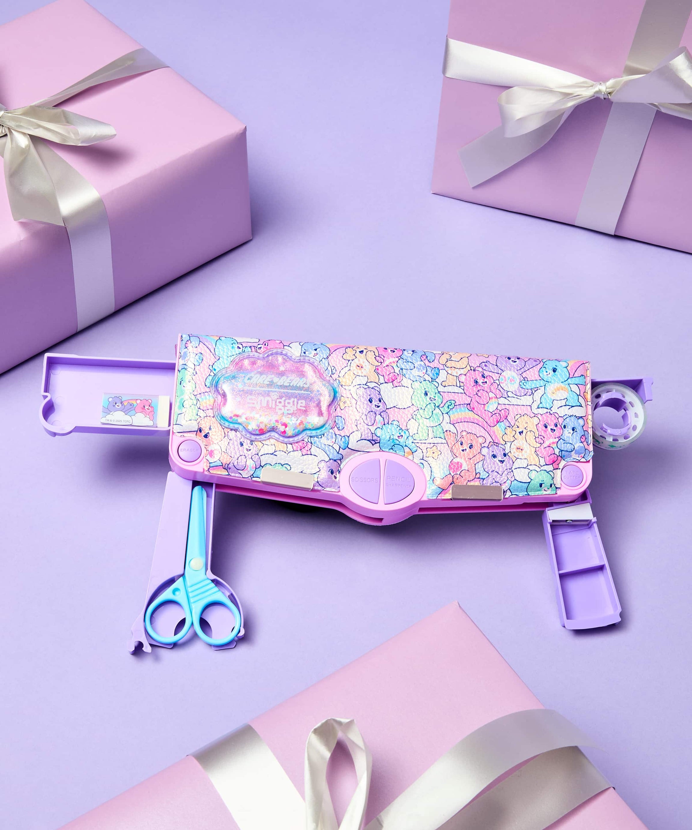 Smiggle - Bears Poput Automatische Pennendoos en Kantoorbenodigdheden Set