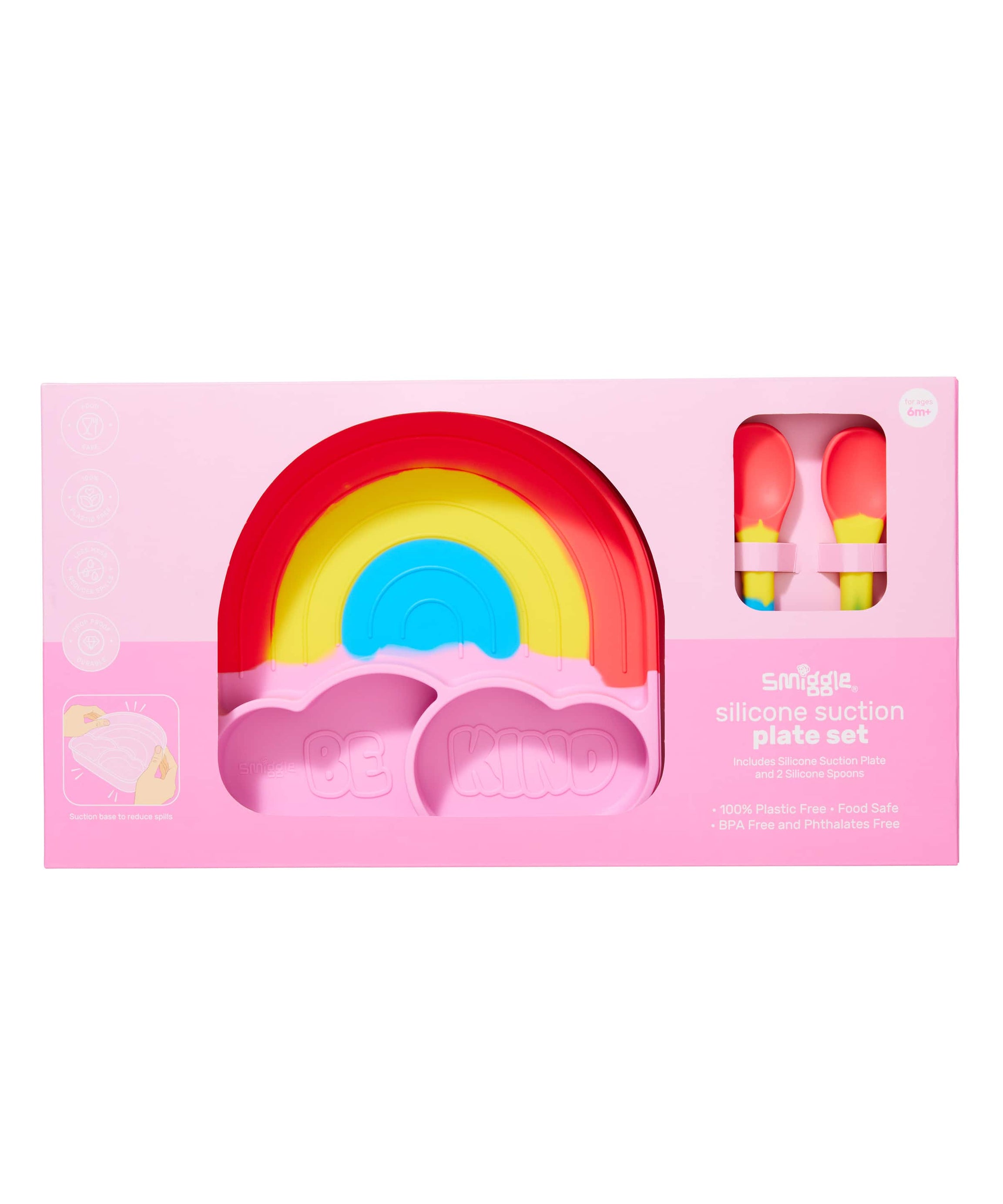 Smiggle - Big Dream Siliconen Eetbord Set