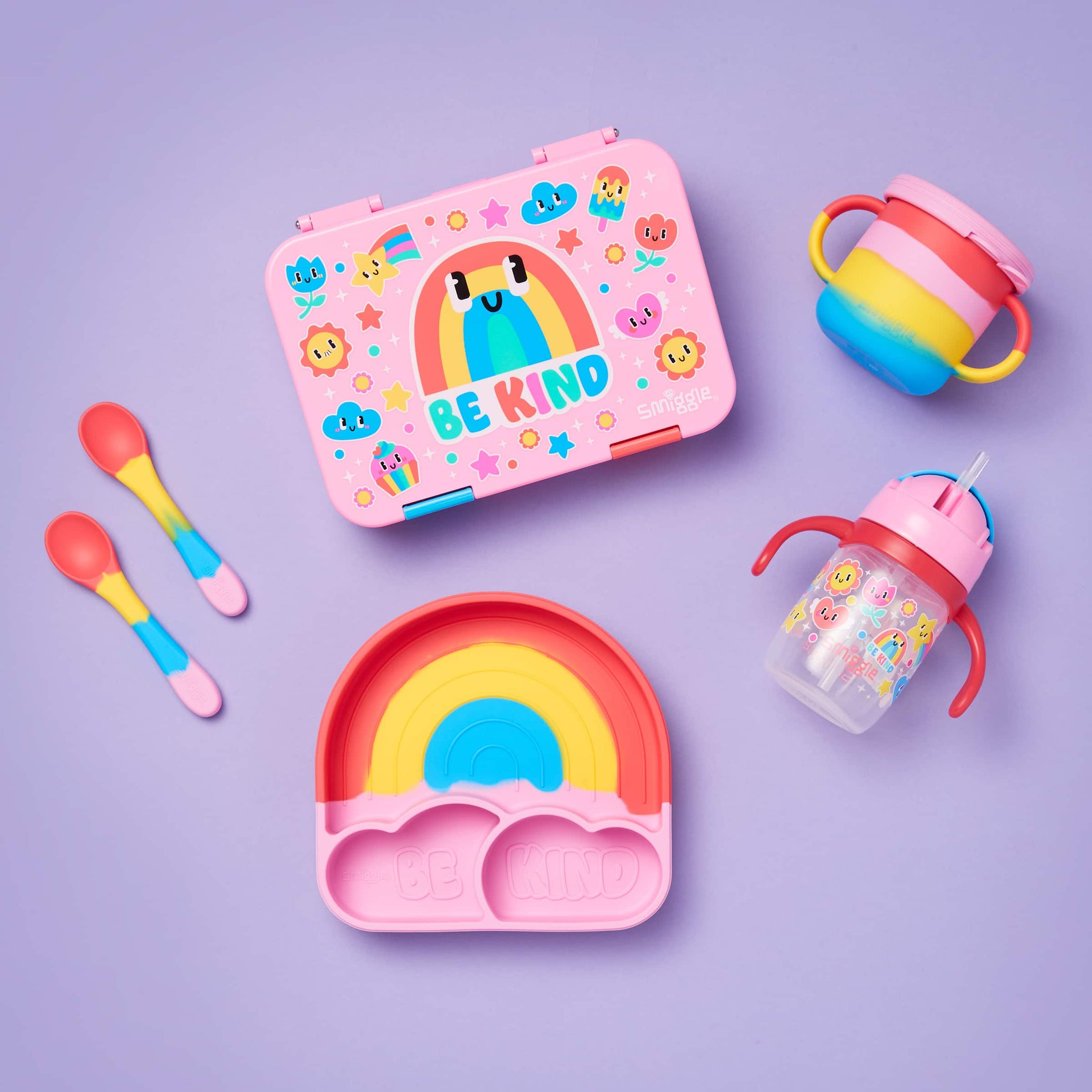 Smiggle - Big Dream Siliconen Eetbord Set