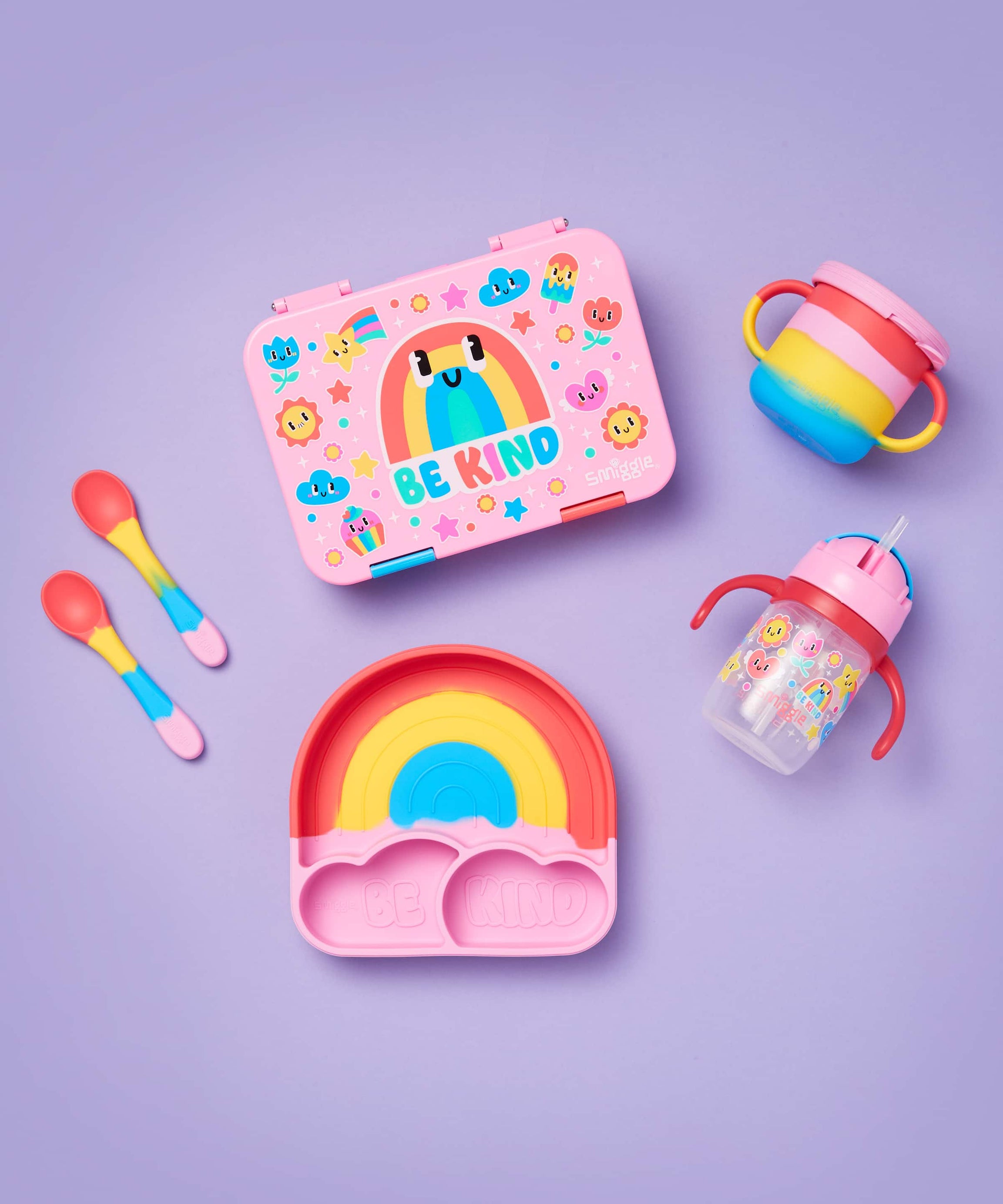 Smiggle - Big Dream Siliconen Eetbord Set