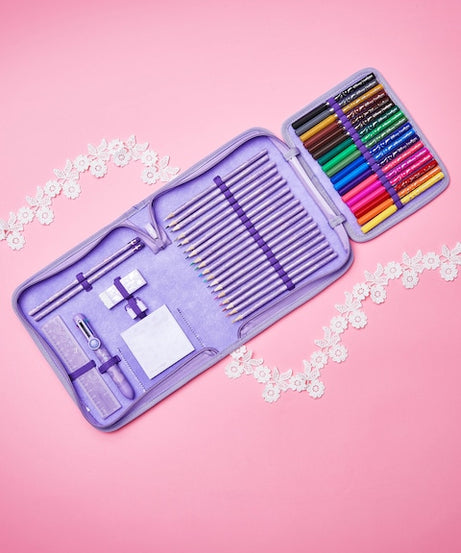 Smiggle - Disney Prinsessen Kantoorbenodigdheden Set en Pennenbakje