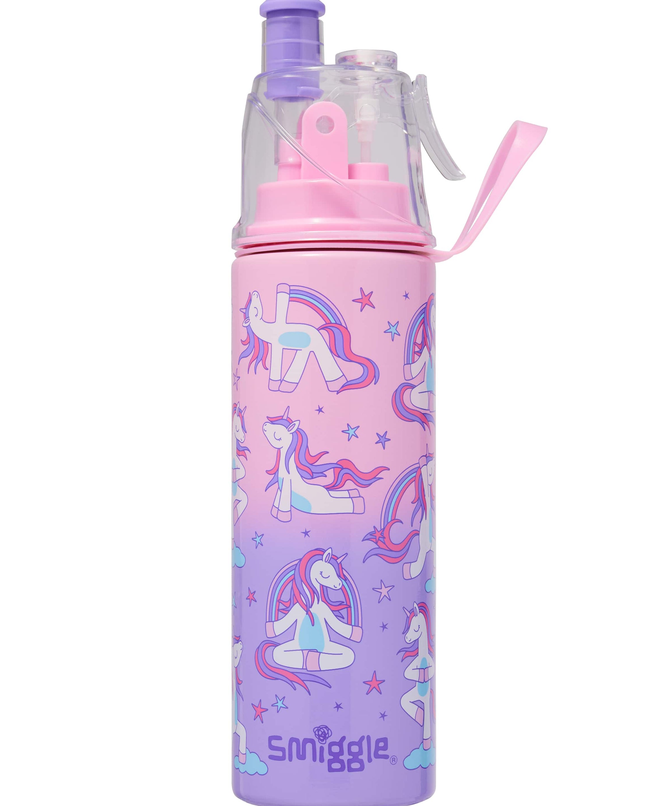 Smiggle - Energize Water Spray 500ML Stalen Fles