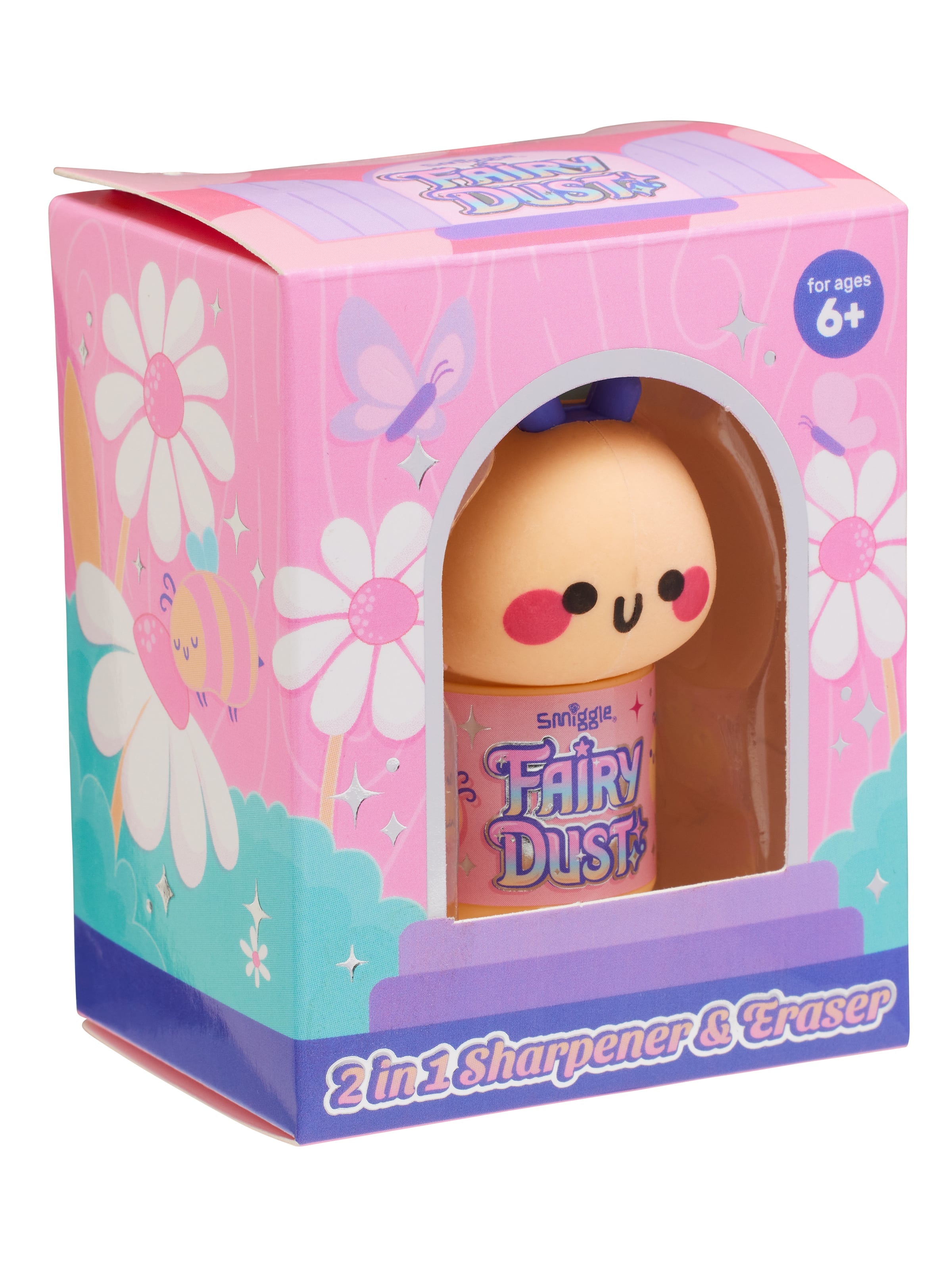 Smiggle - Fairy Dust 2-in-1 Puntenslijper en Gum