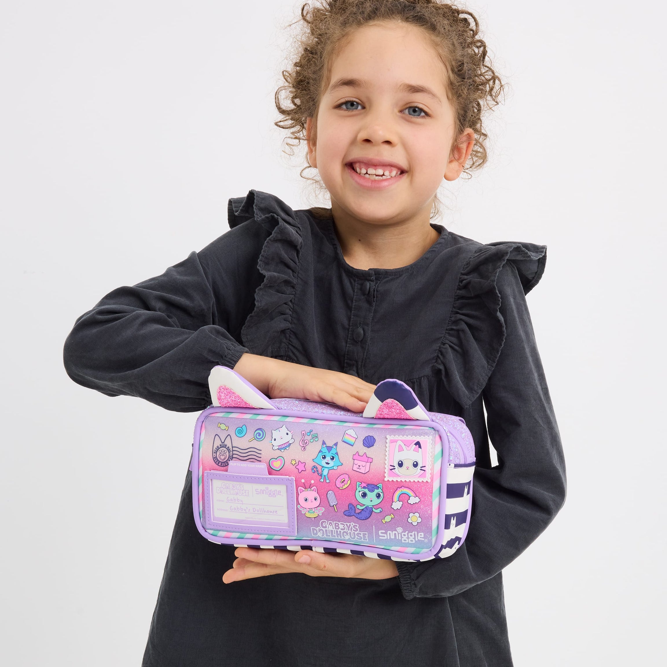 Smiggle - Gabbys Dollhouse Eğlenceli Kalem Kutusu - Dinossi