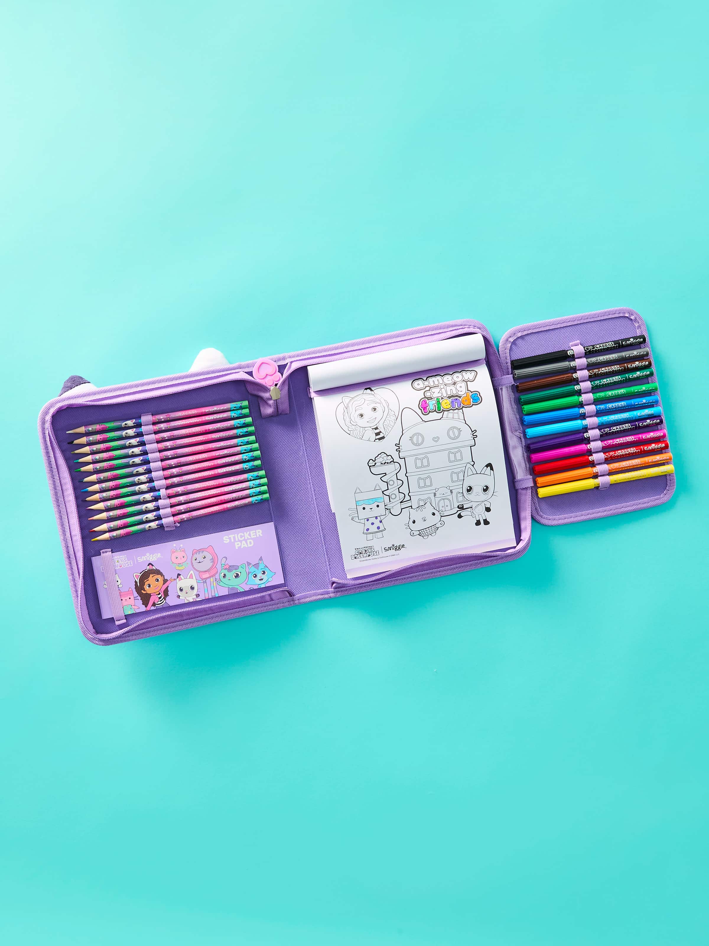 Smiggle - Gabbys Dollhouse Pennenzak en Kantoorbenodigdheden Set