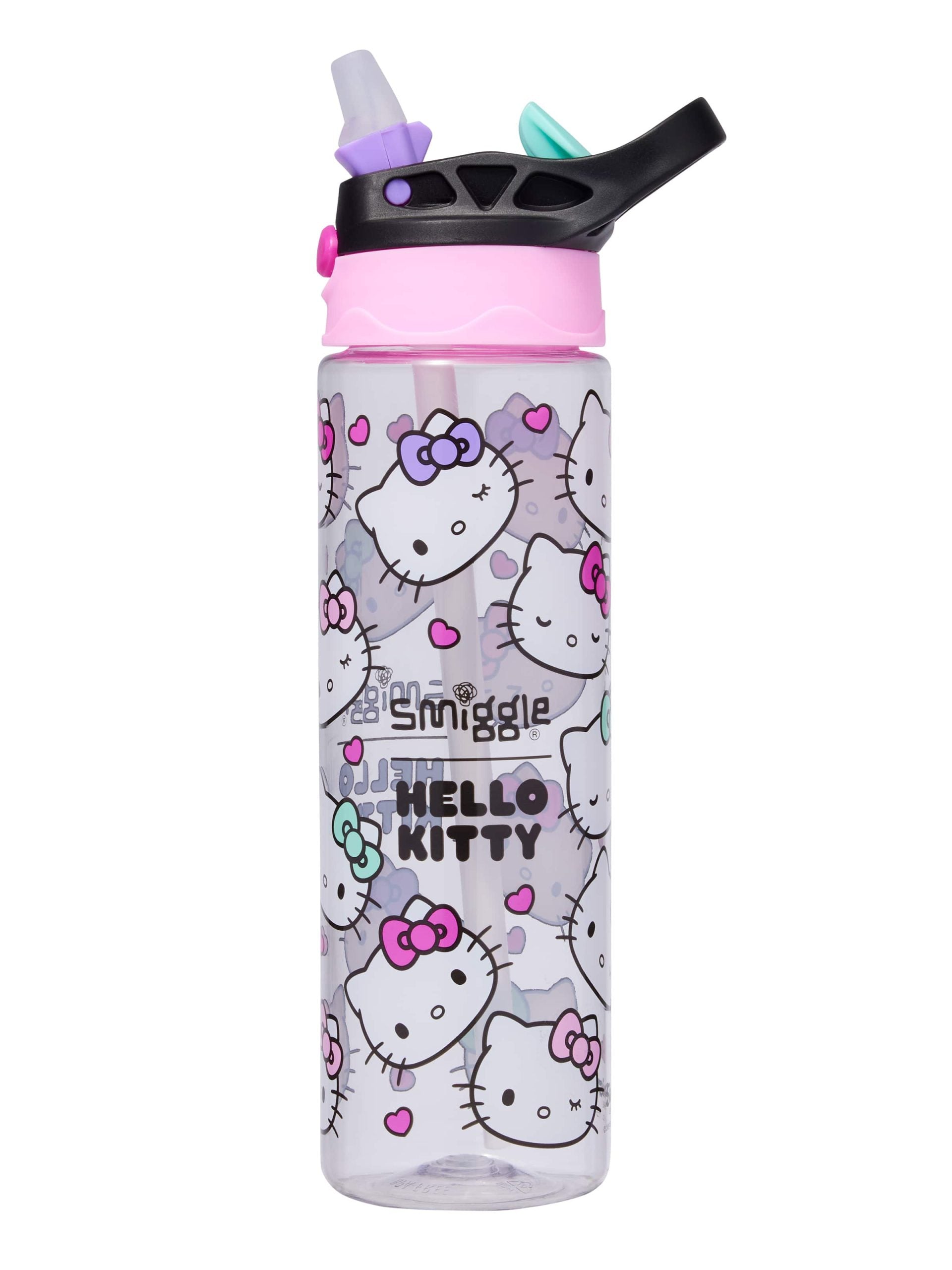 Smiggle - Hello Kitty BPA-vrije Automatische Drinkbeker met Rietje 650ML Drinkfles