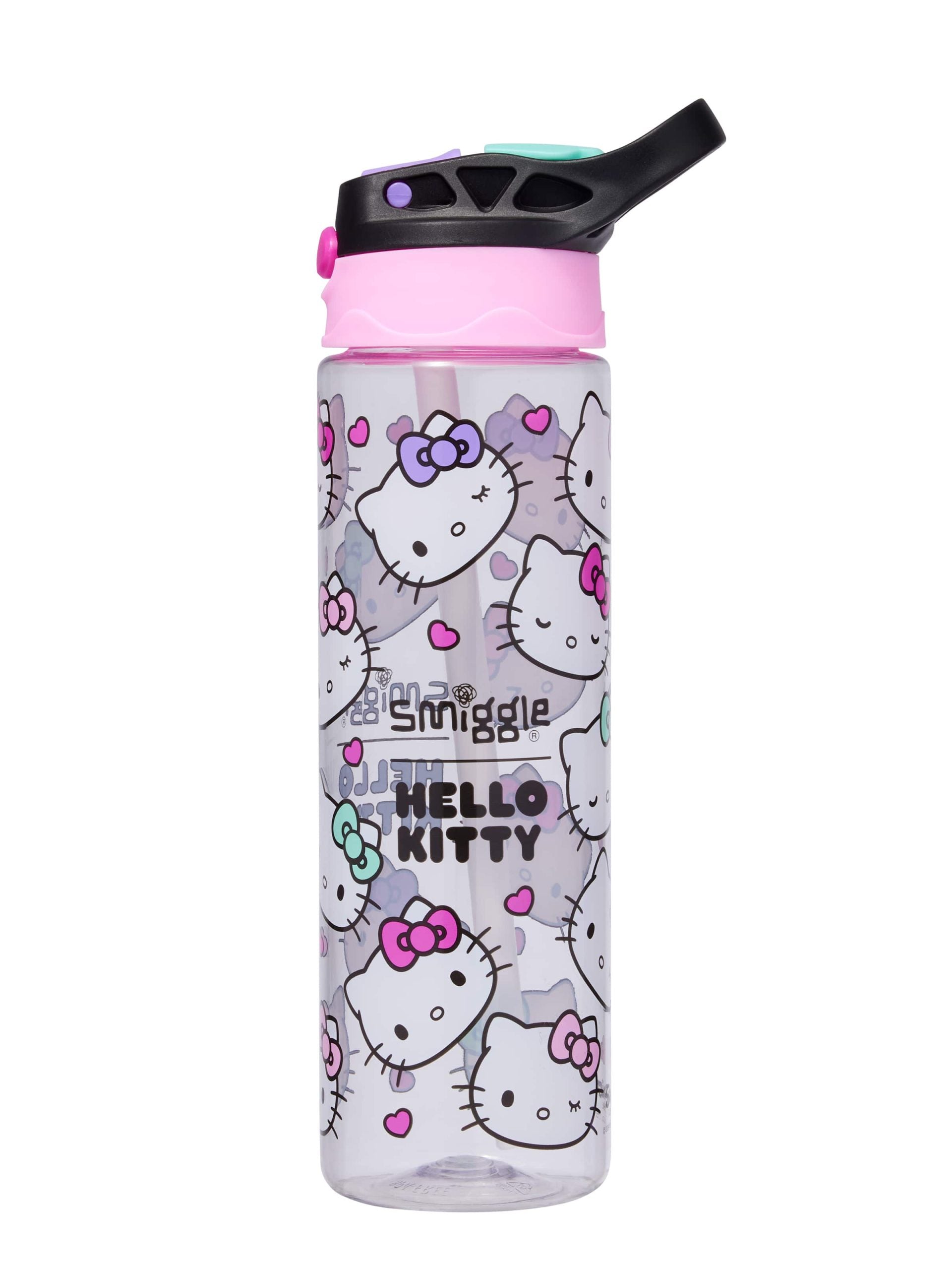 Smiggle - Hello Kitty BPA-vrije Automatische Drinkbeker met Rietje 650ML Drinkfles