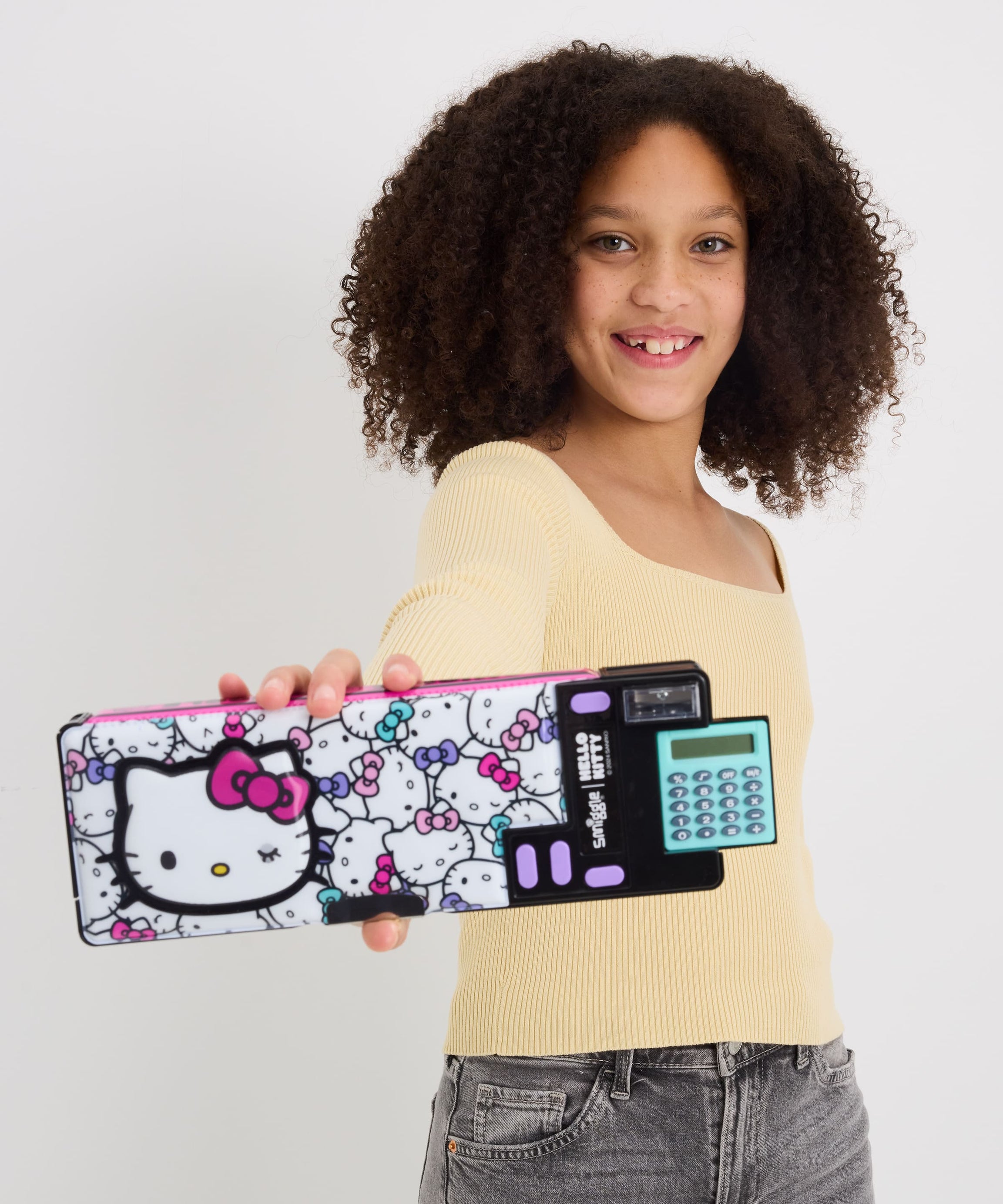 Smiggle - Hello Kitty rekenmachine automatische pennenzak