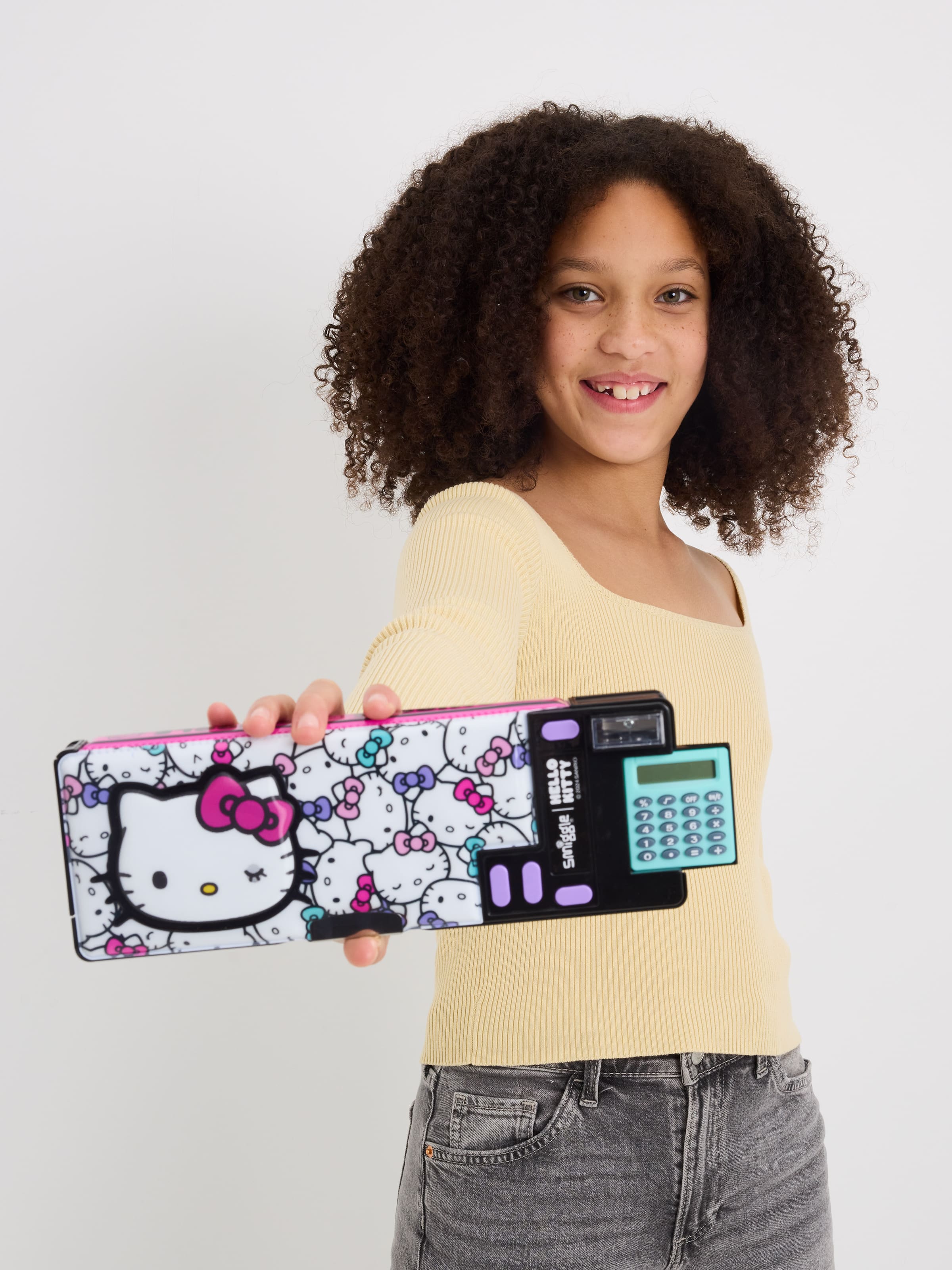 Smiggle - Hello Kitty rekenmachine automatische pennenzak