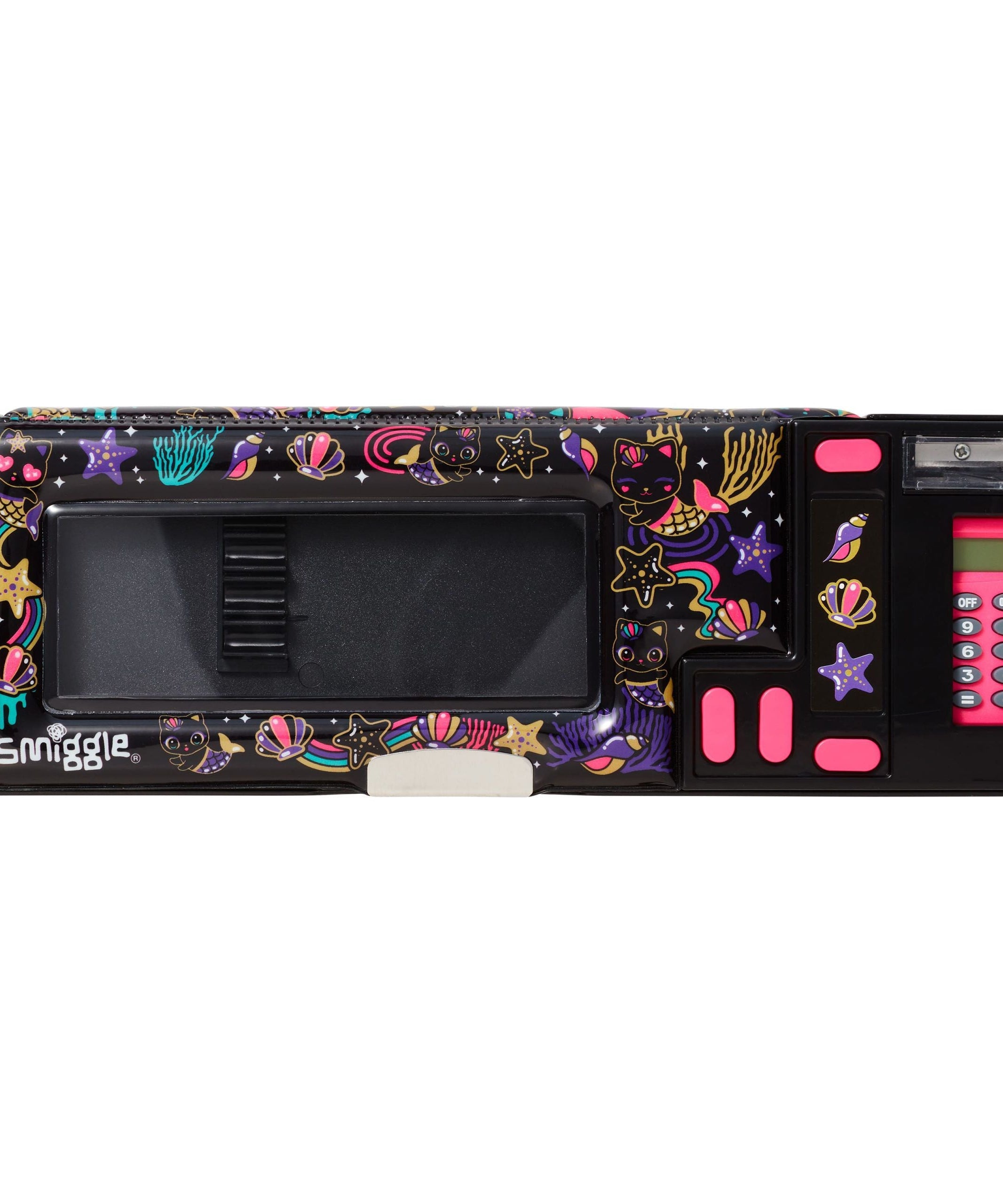 Smiggle - Hey There Hesap Makineli Otomatik Kalem Kutusu - Dinossi