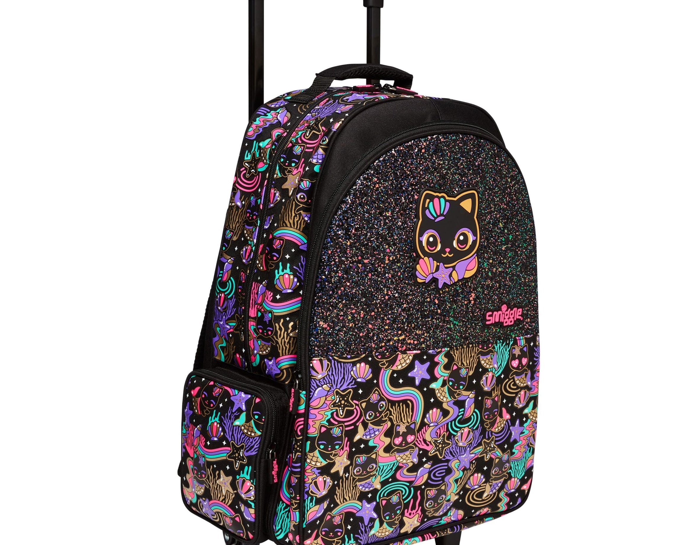 Smiggle - Hey There Verlichte Wieltas met Trekkoord voor School en Reizen
