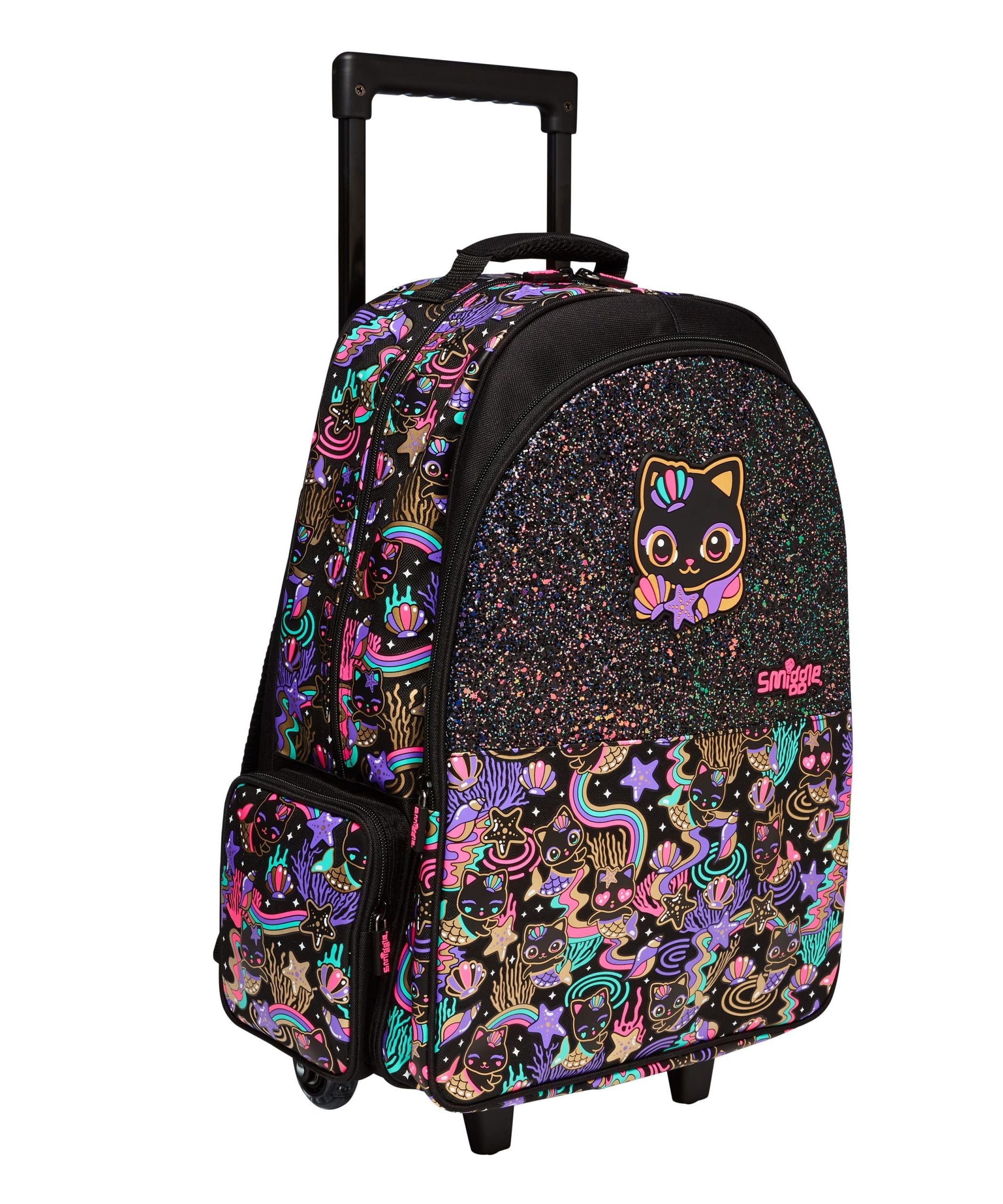 Smiggle - Hey There Verlichte Wieltas met Trekkoord voor School en Reizen