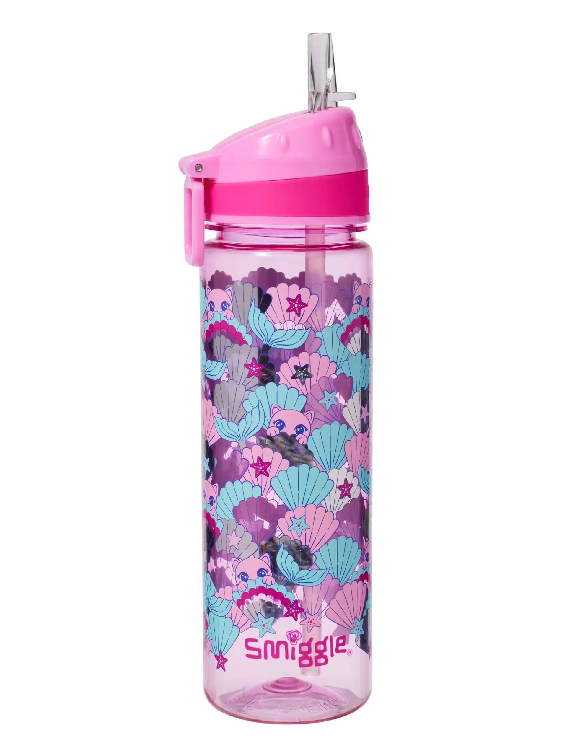 Smiggle - Hi There Pipetli 650ML BPA İçermeyen Suluk - Dinossi