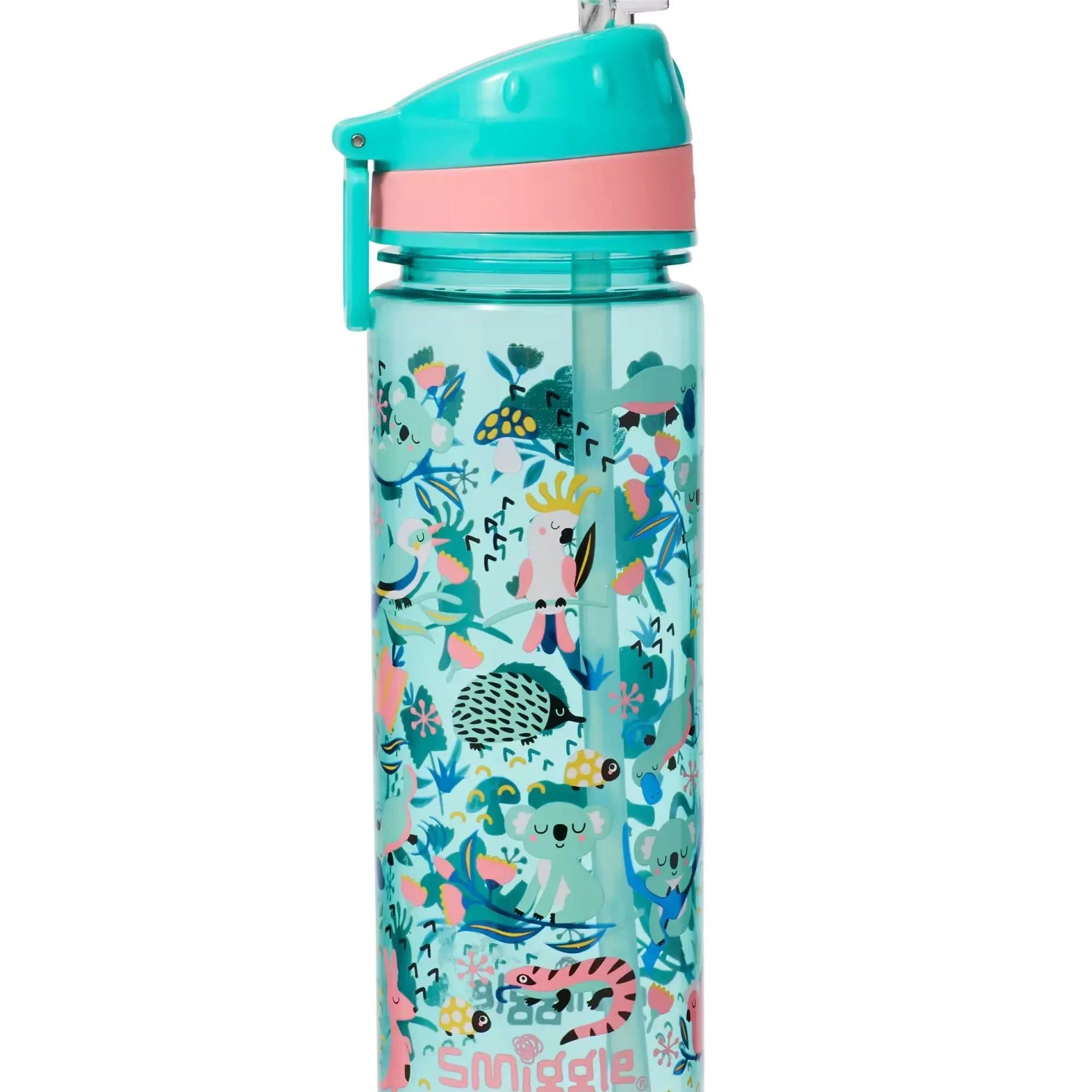 Smiggle - Hi There Pipetli 650ML BPA İçermeyen Suluk - Dinossi