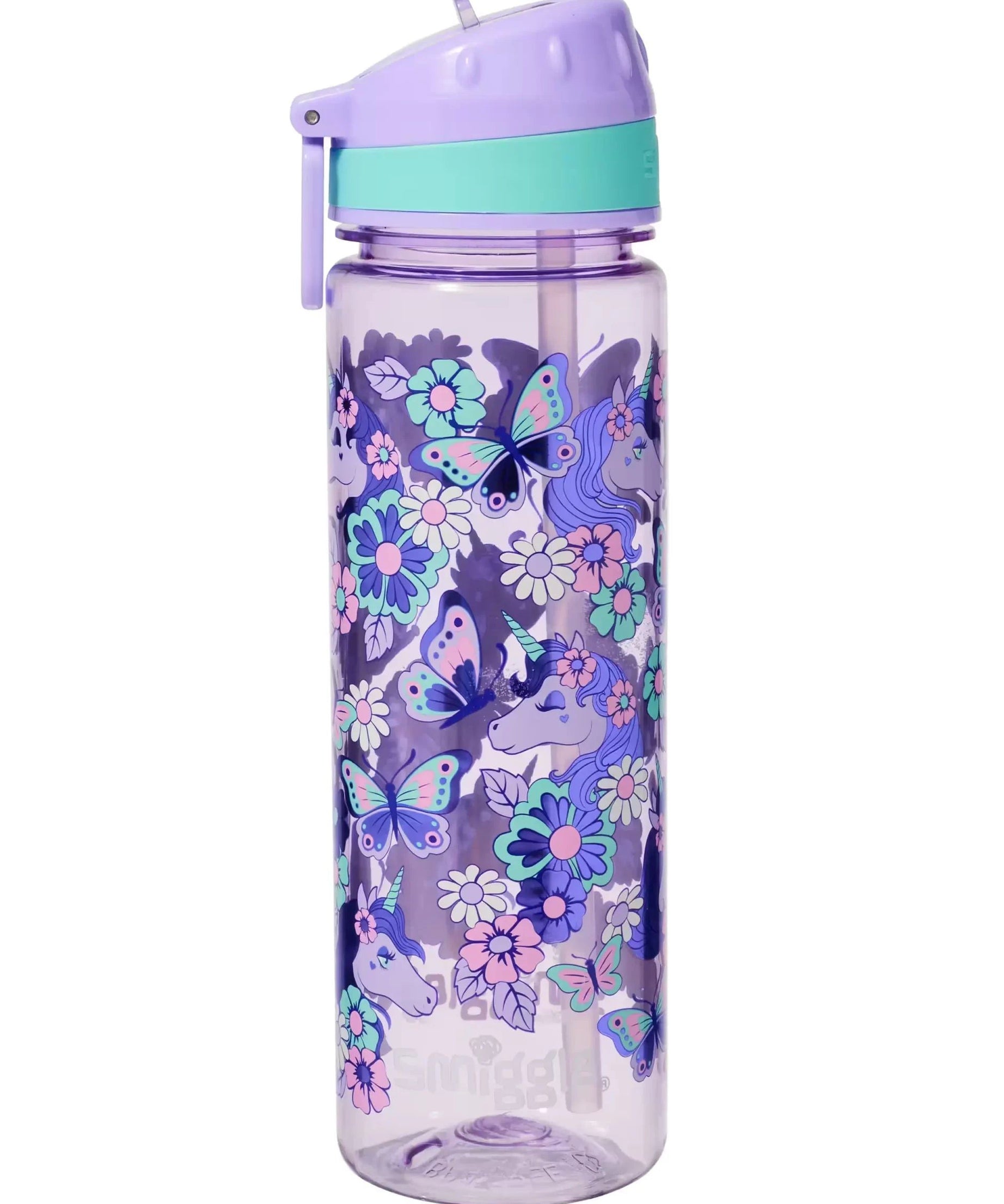Smiggle - Hi There Pipetli 650ML BPA İçermeyen Suluk - Dinossi