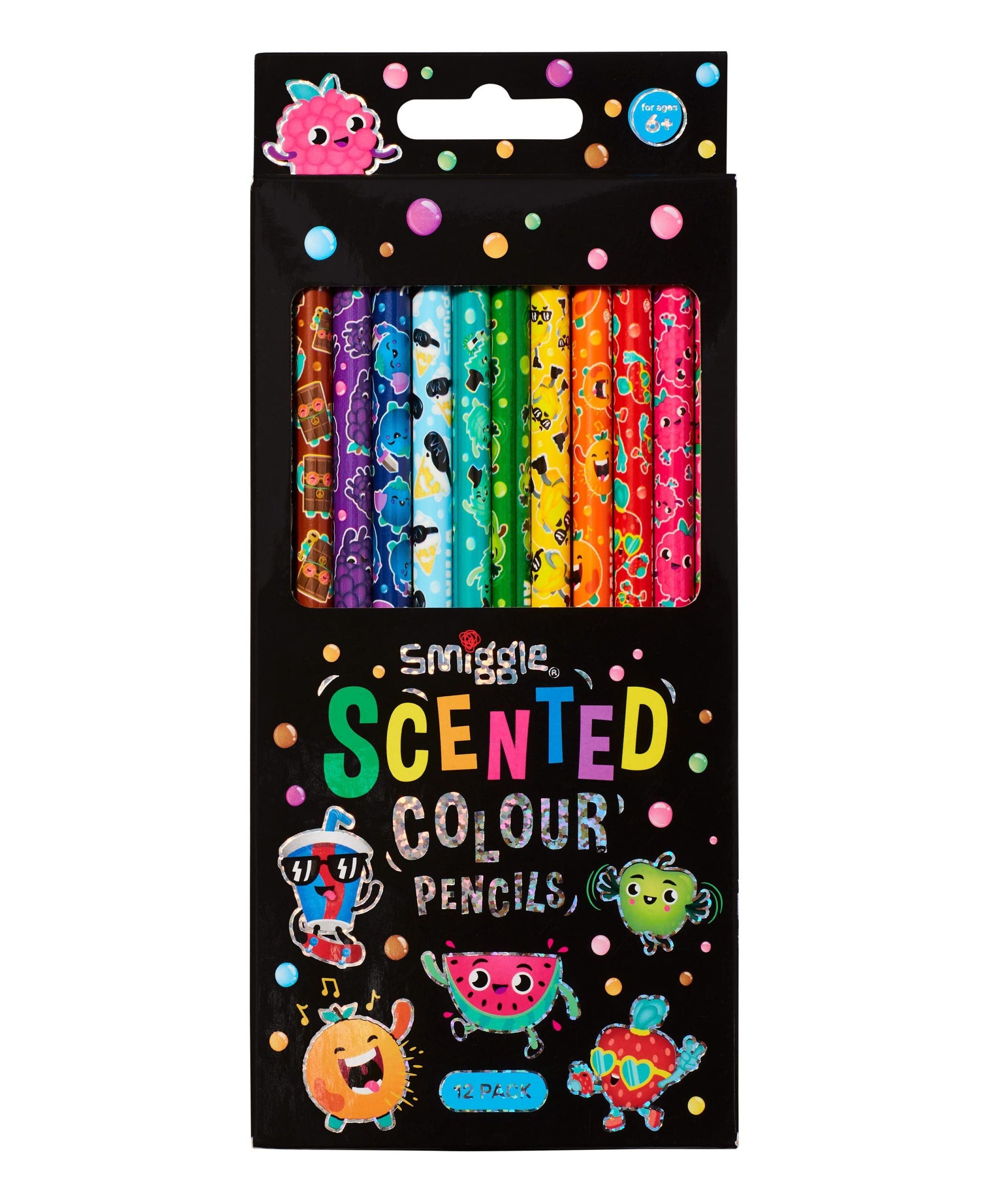 Smiggle - Kokulu Boya Kalem Paketi X12 - Dinossi