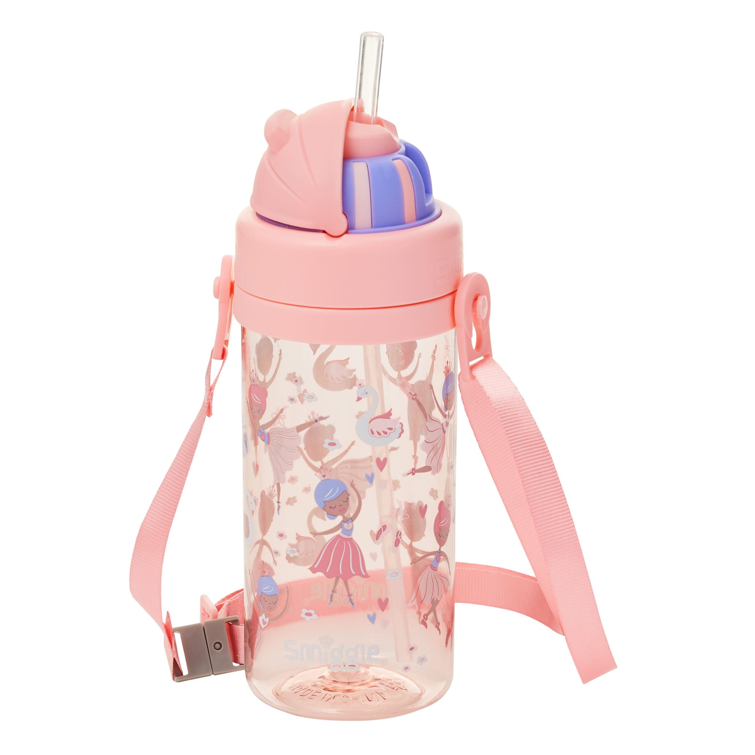 Smiggle - La La Teeny Tiny 400 ML BPA-vrije Waterfles met Verborgen Rietje