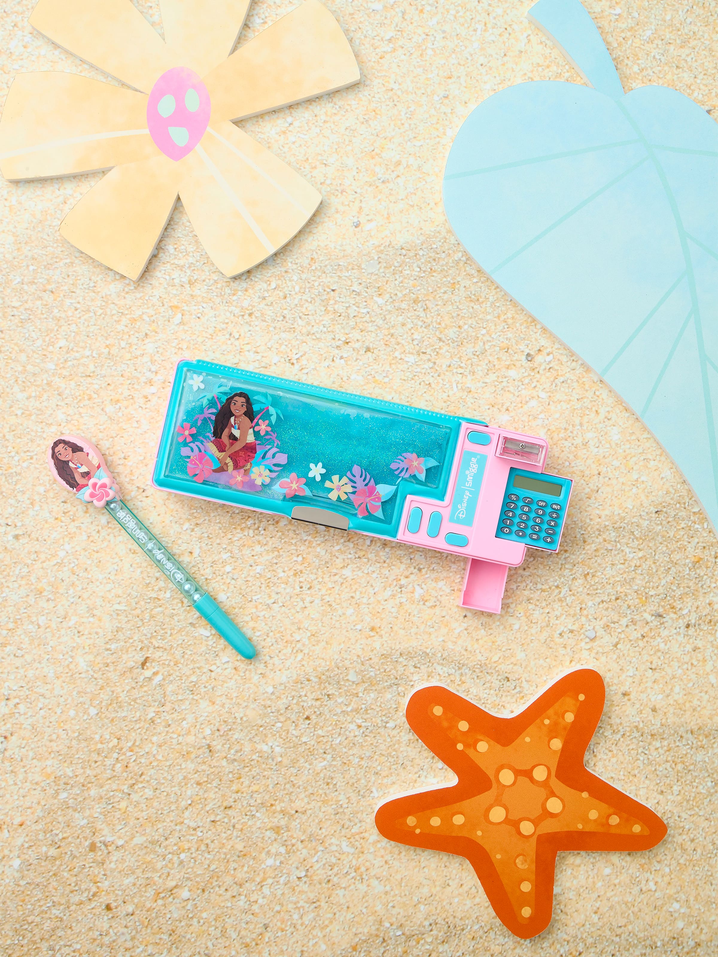Smiggle - Moana Rekenmachine Automatische Pennendoos