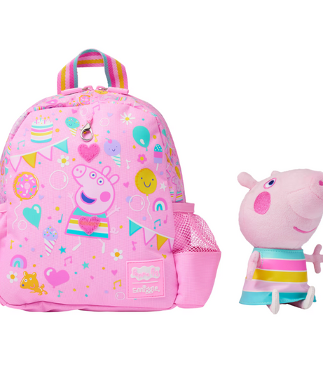 Smiggle - Peppa Pig Uittrekbaar Speelgoed Crèche School Rugzak