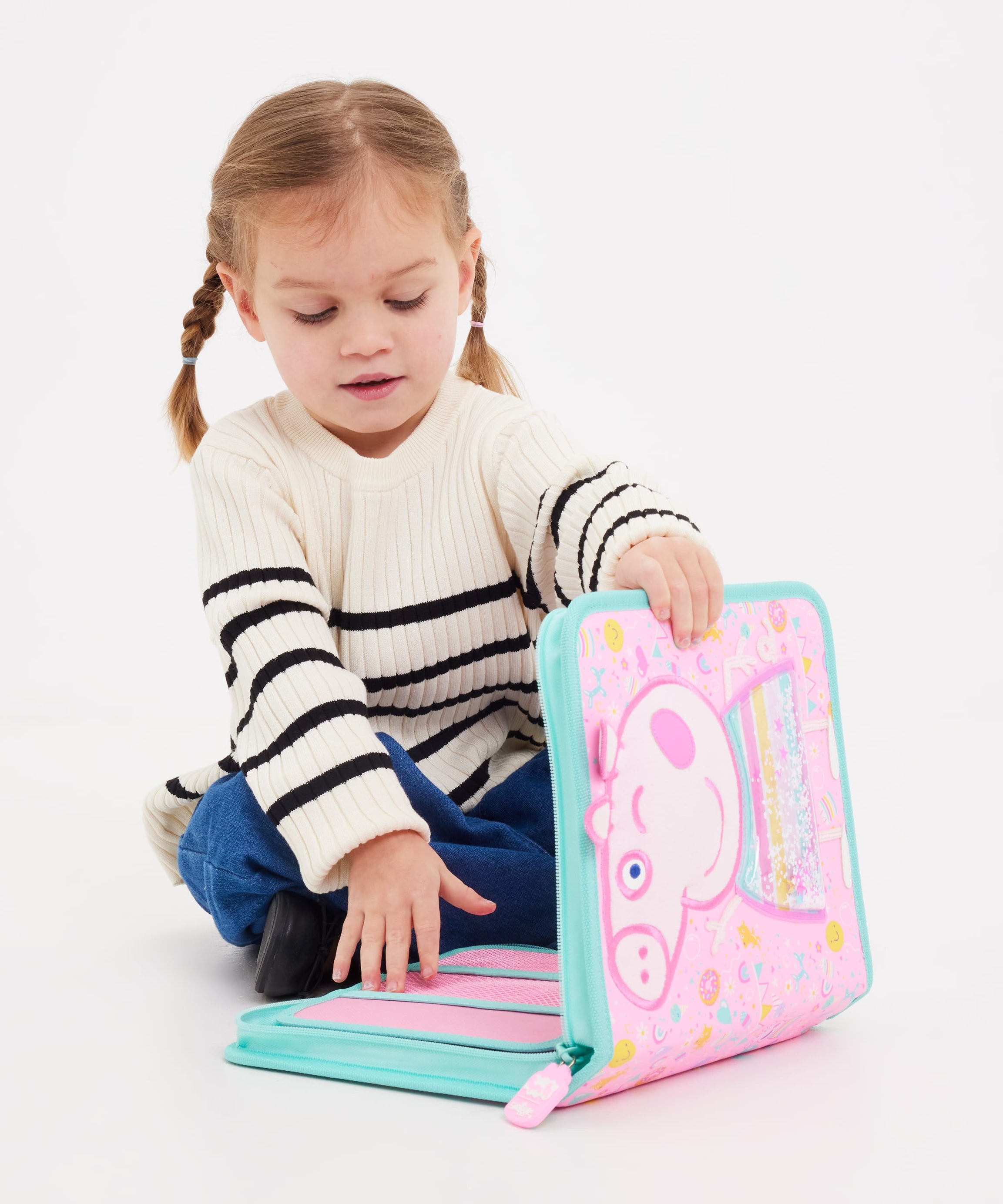 Smiggle - Peppa Pig Kalem Kutusu ve Kırtasiye Seti - Dinossi