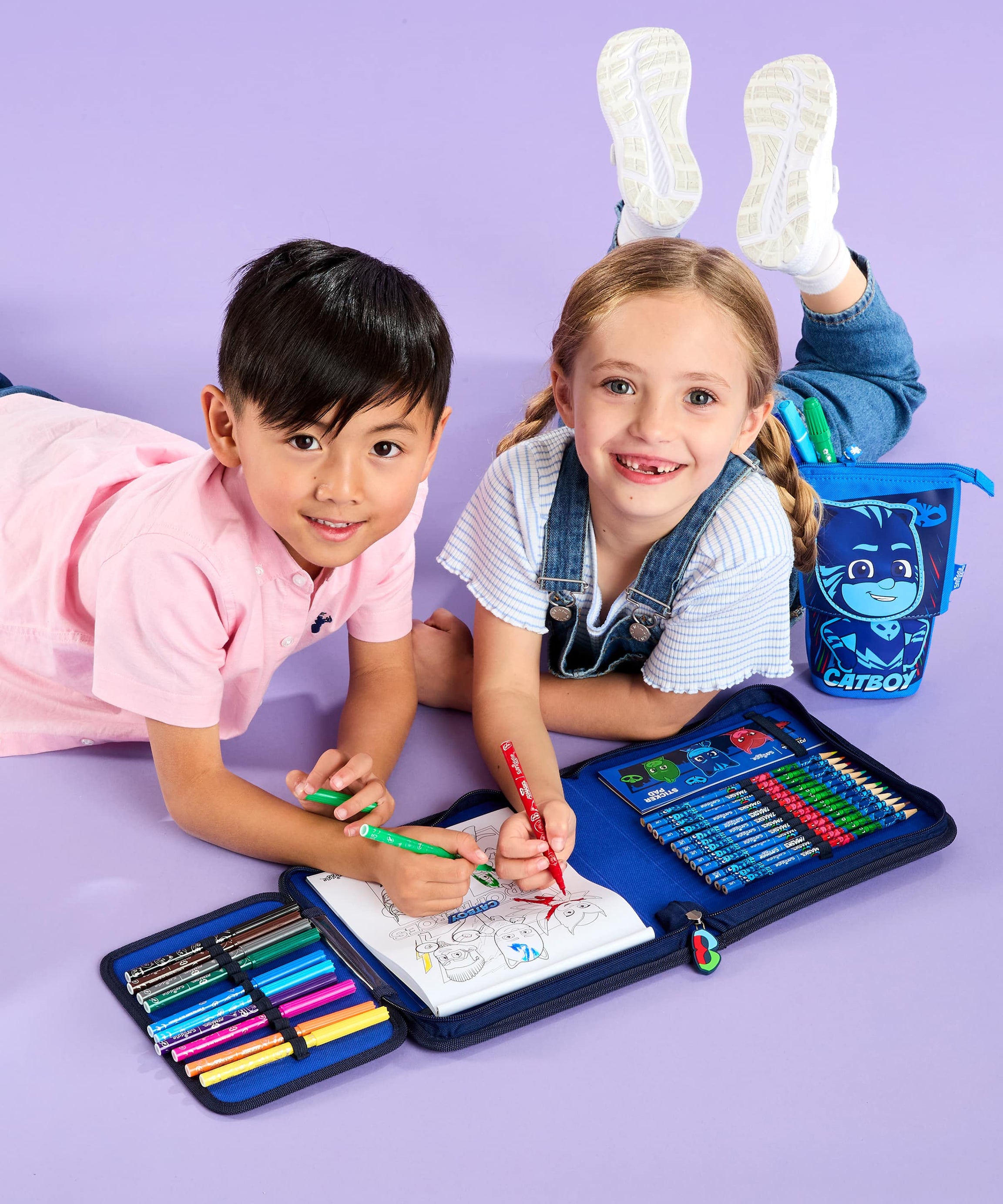 Smiggle - PJ Mask Kantoorset en Pennenbakje