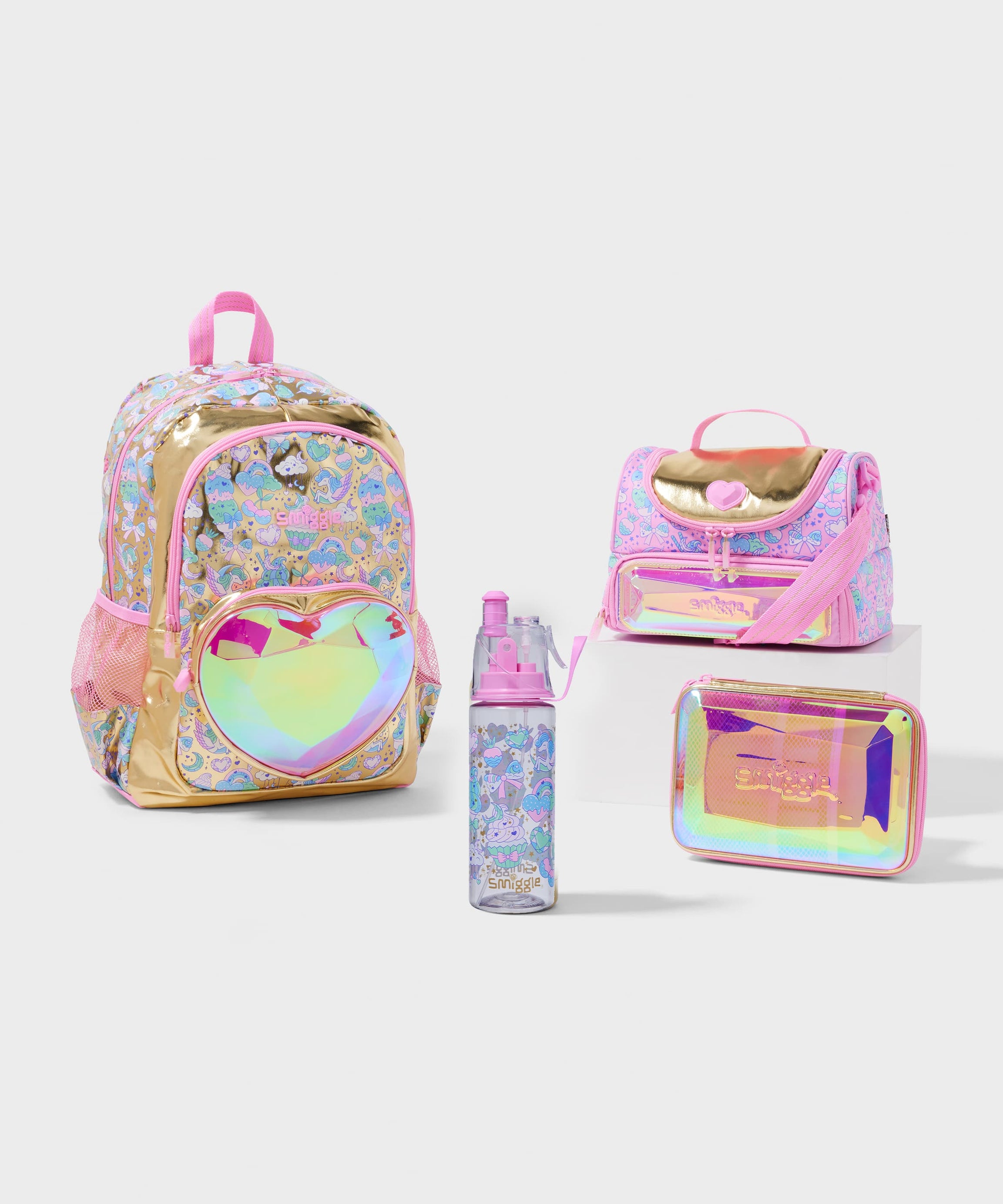 Smiggle - Stralende 4-delige Schooltas Set