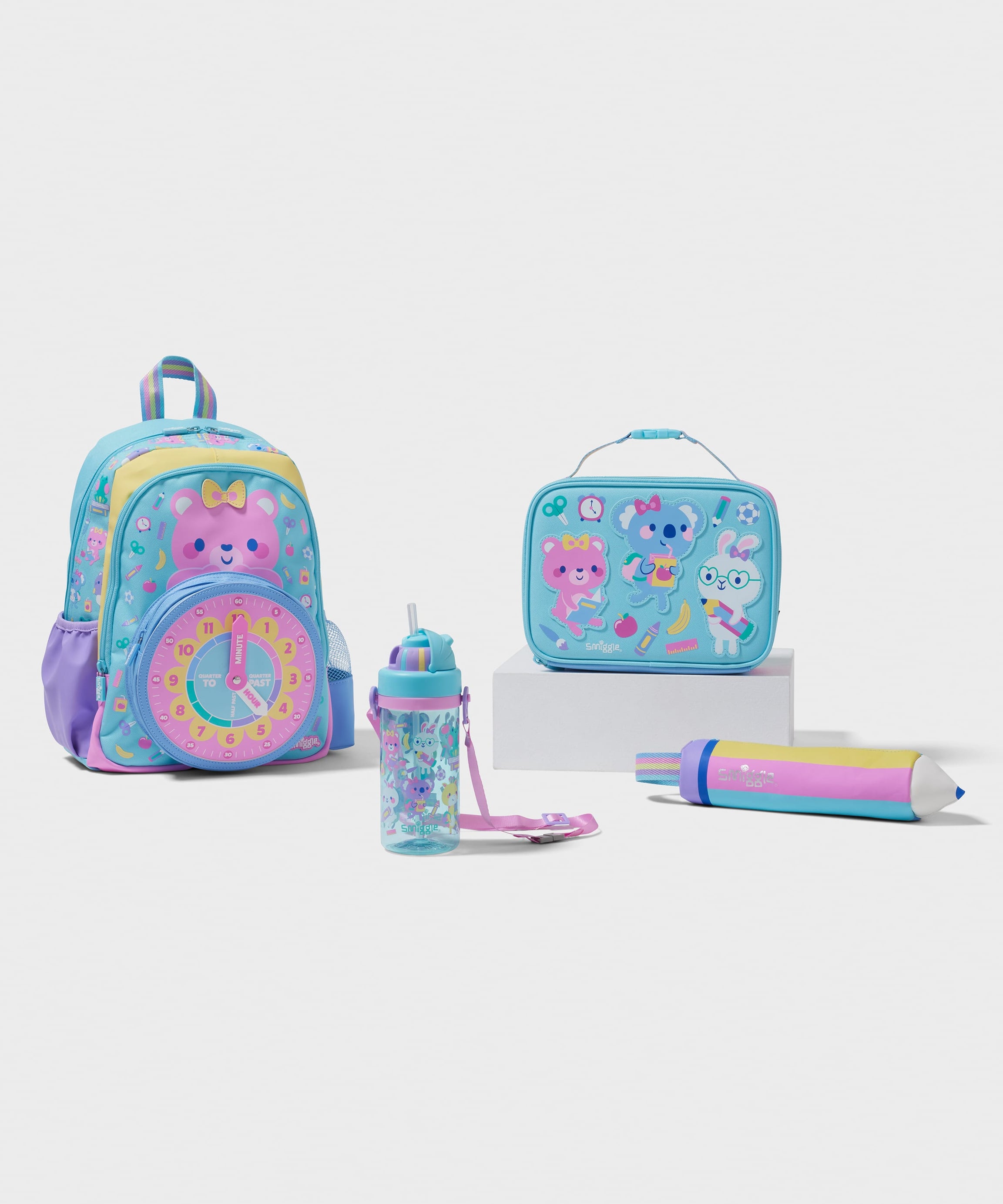 Smiggle - Klaar 4-delige kleuterschool en crèche schooltas set