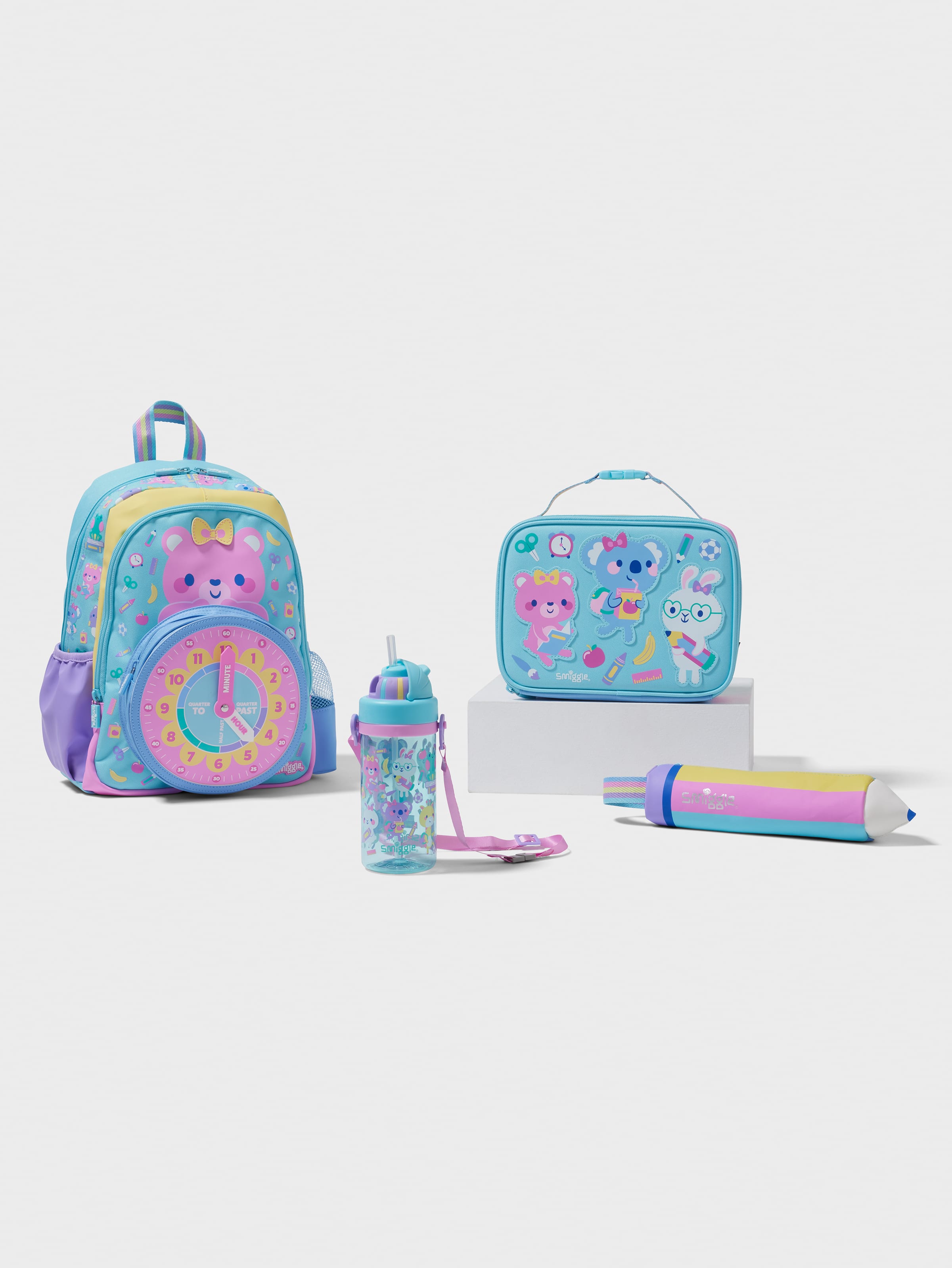 Smiggle - Klaar 4-delige kleuterschool en crèche schooltas set