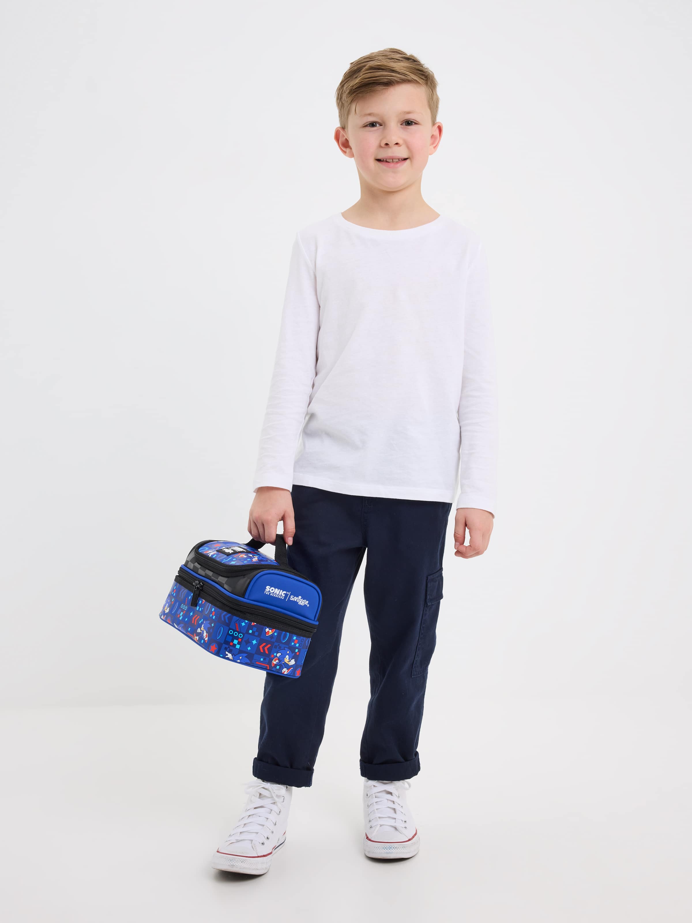 Smiggle - Sonic Dubbele Lunchbox Tas