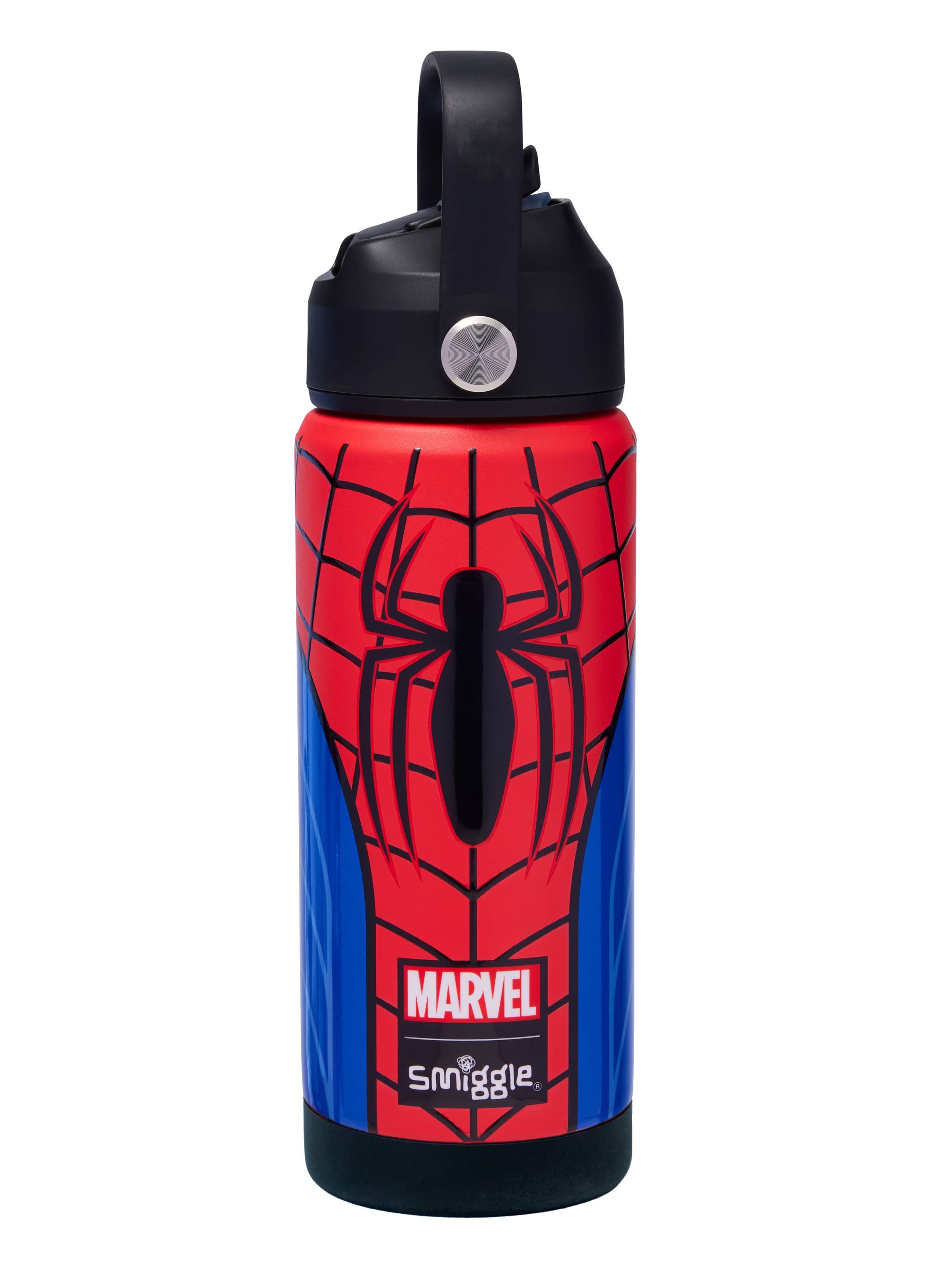 Smiggle - Spider-Man Geheime Rietje 550ML Stalen Drinkfles