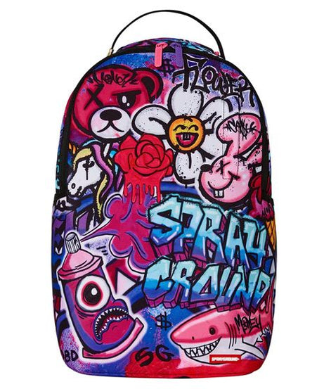 Sprayground - Meisjes Graffiti Bedrukt Dlxr Rugzak