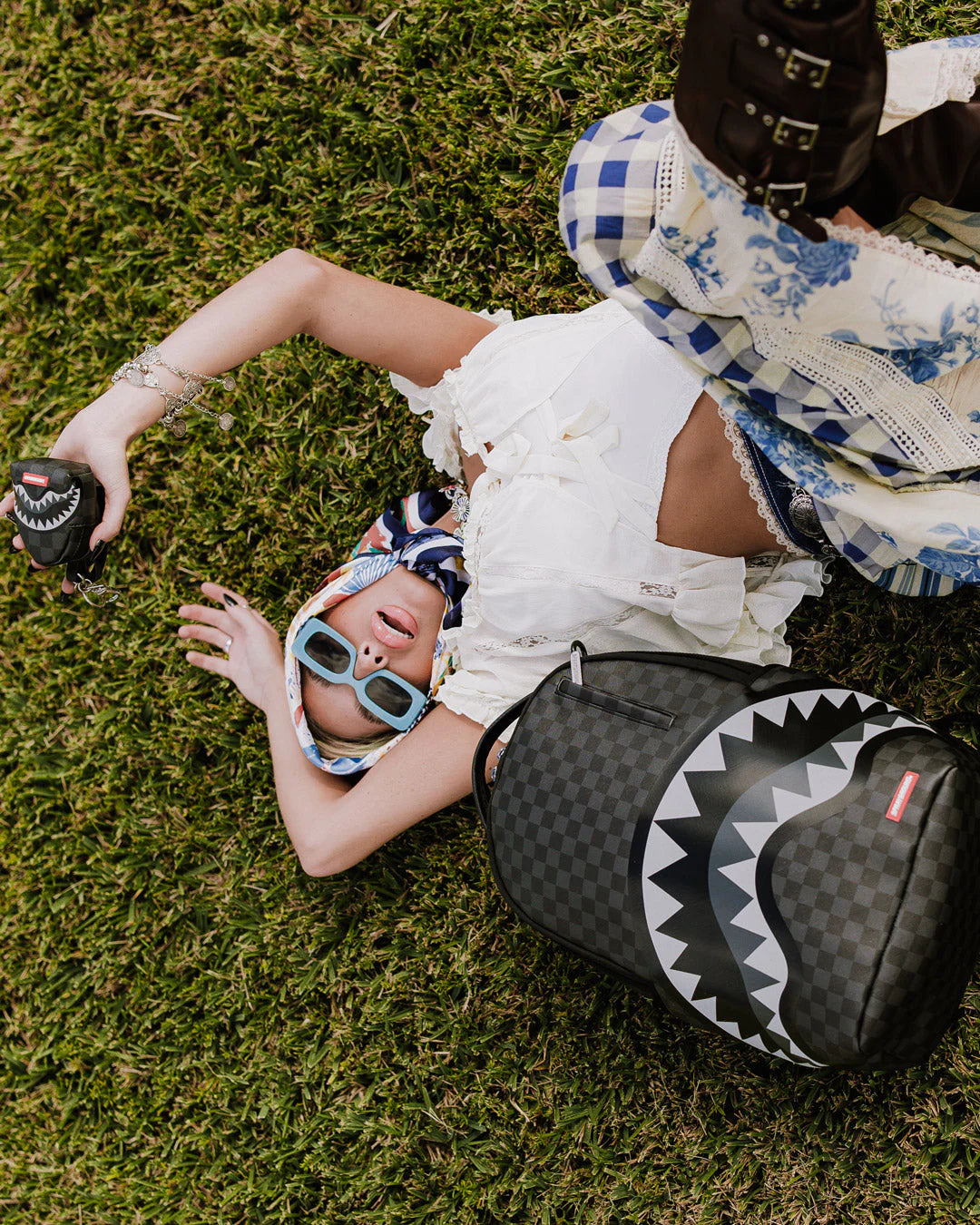 Sprayground - Lights Out Paris Shark Rugzak