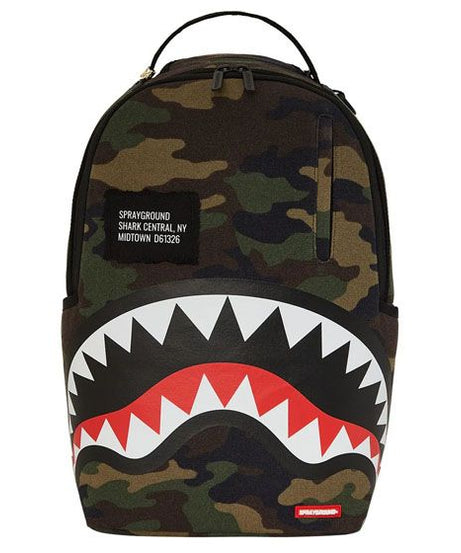 Sprayground - Shark Central Camouflage Dlxs Rugzak
