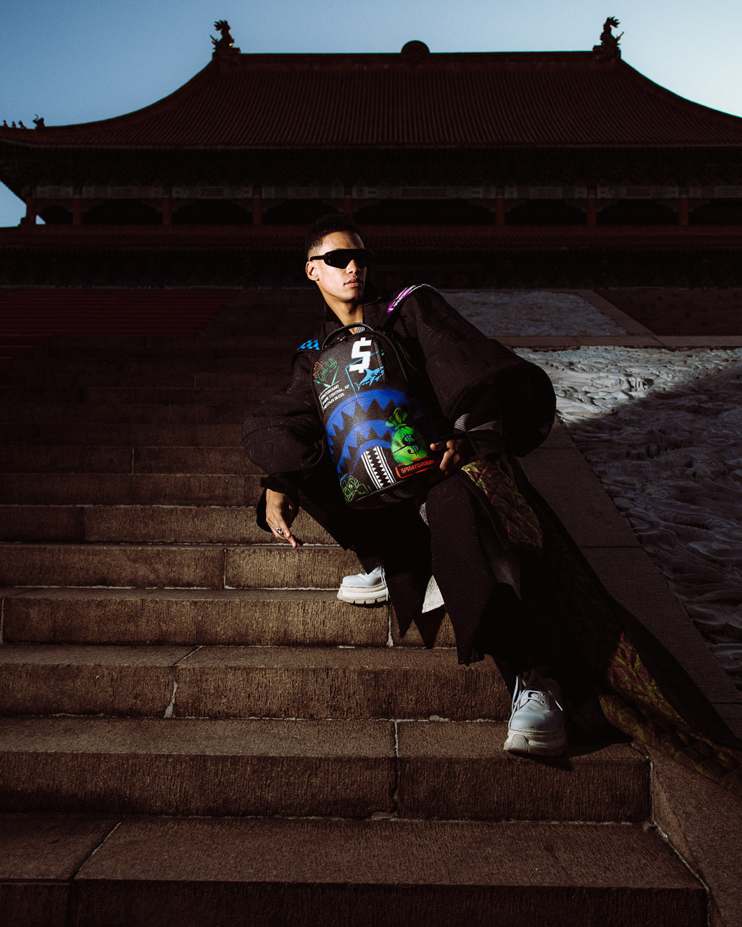 Sprayground - Haai Centraal X Dlxsv Rugzak Uitverkoop