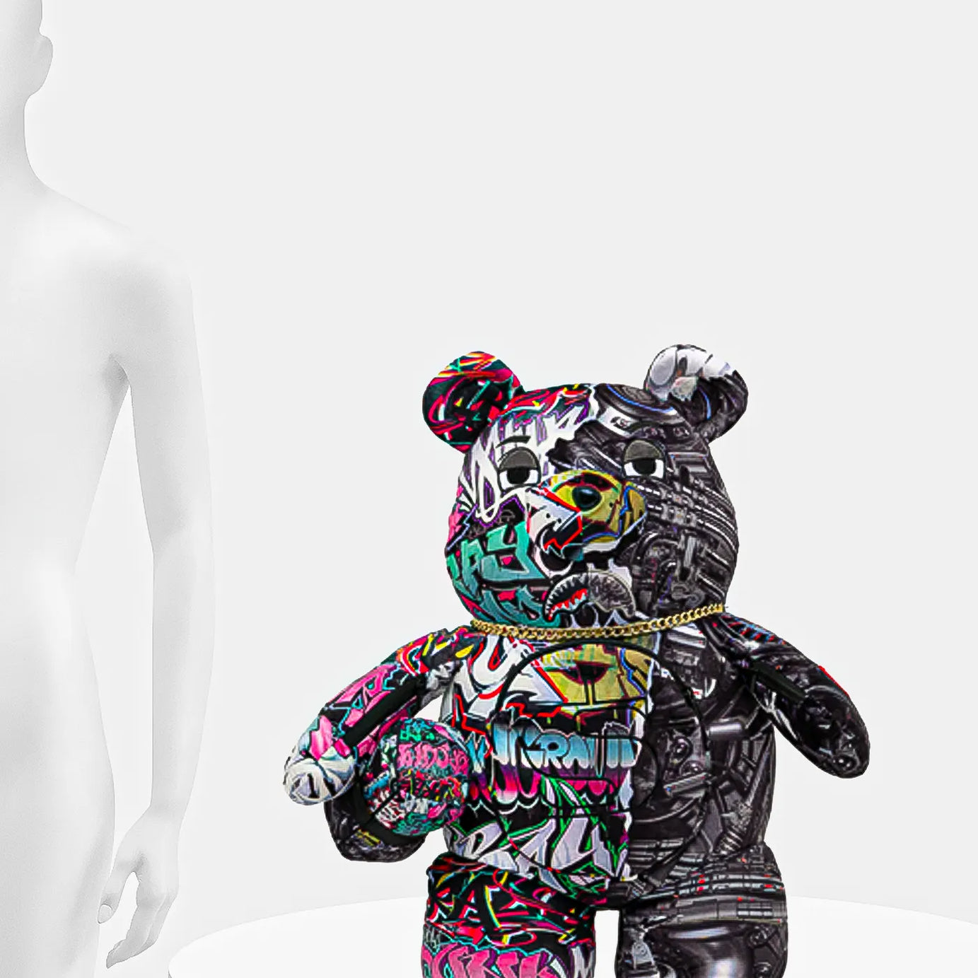 Sprayground - Split Cybershark Para Beer Teddy Rugzak