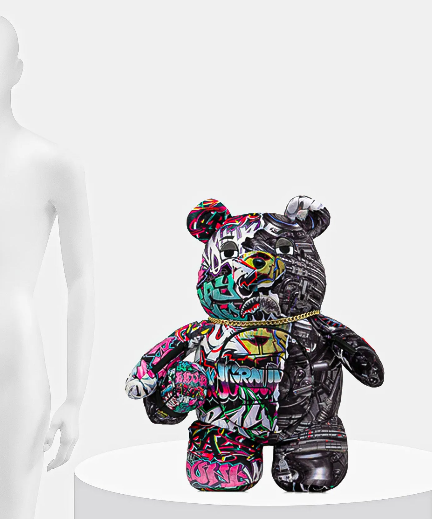 Sprayground - Split Cybershark Para Beer Teddy Rugzak