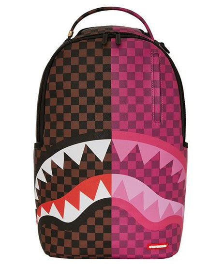 Sprayground - Split Sip Roze Geruite Dlxsv Rugzak