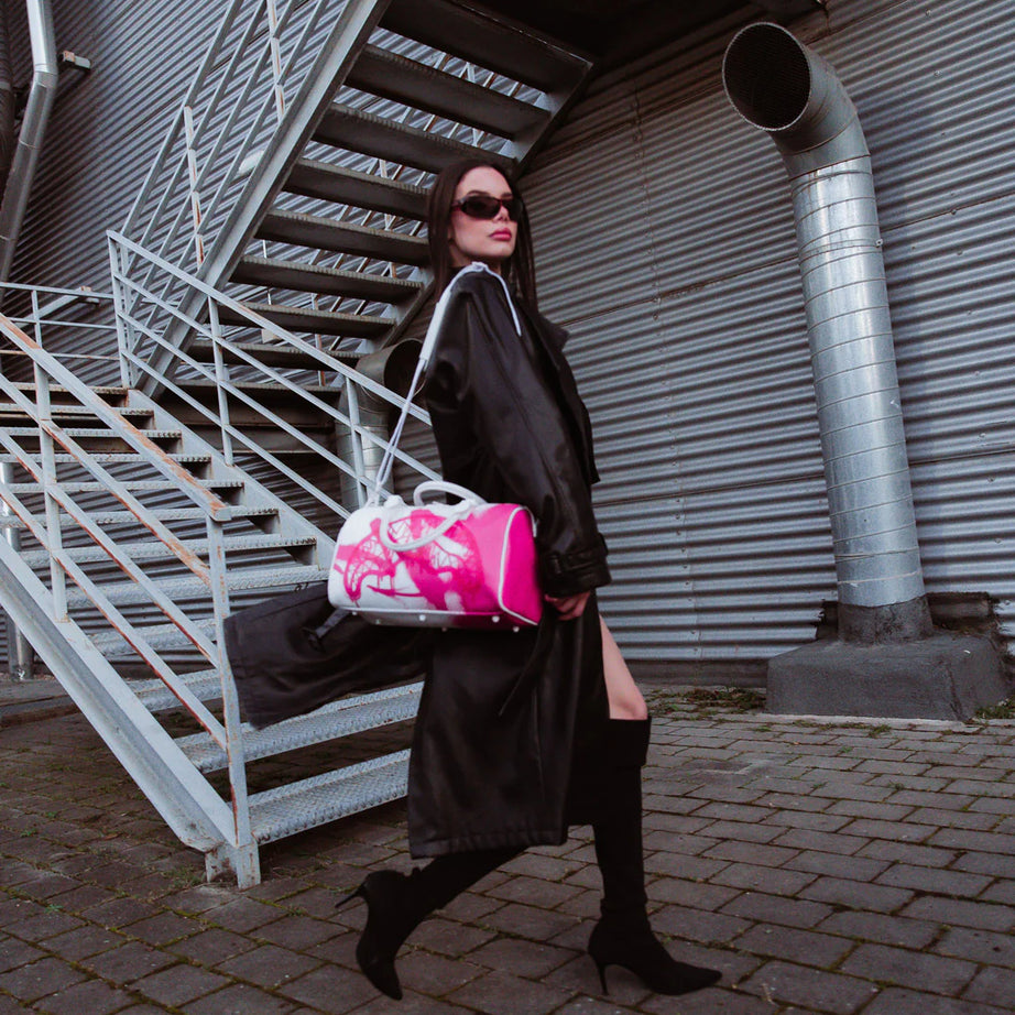 Sprayground - Storm Roze Witte Hand- en Schoudertas