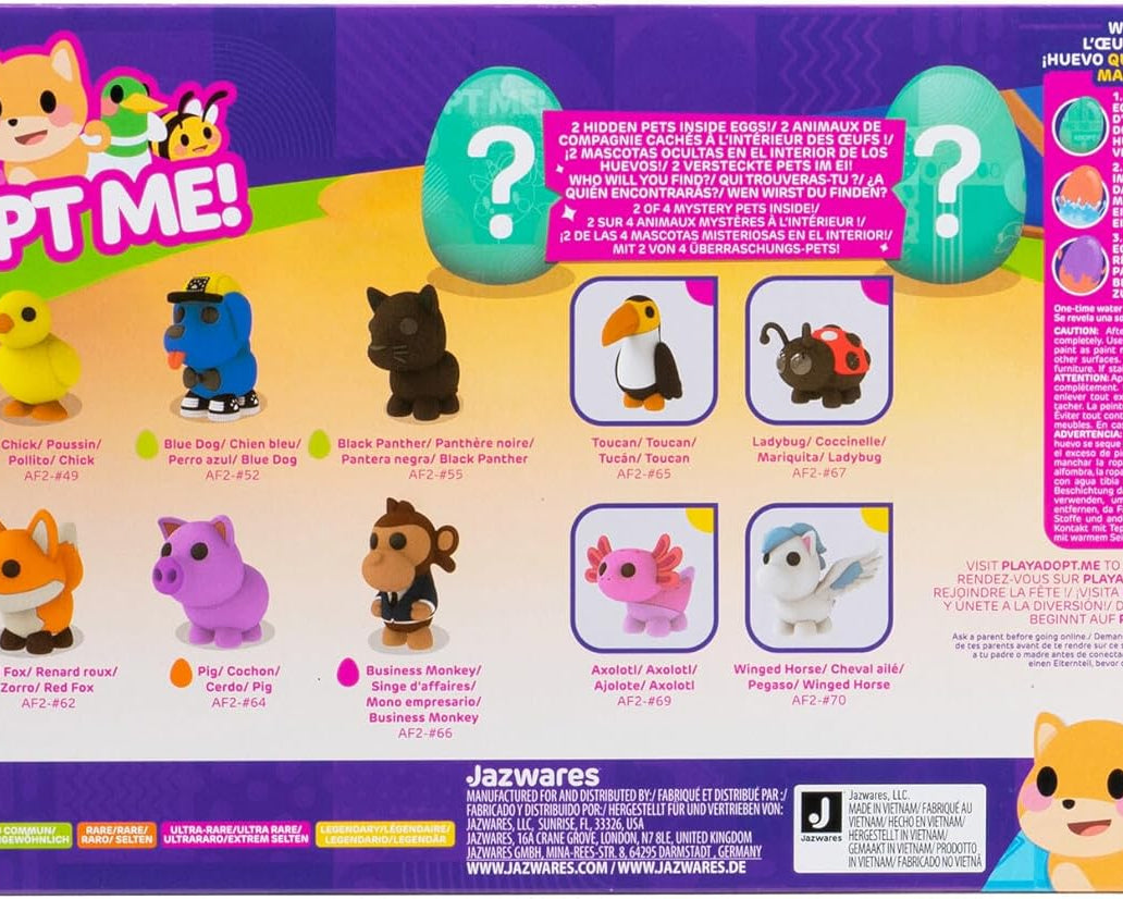 Squishmallows - Adopt Me! Serie 2 10-delige Mysterie Huisdier Speelfiguren