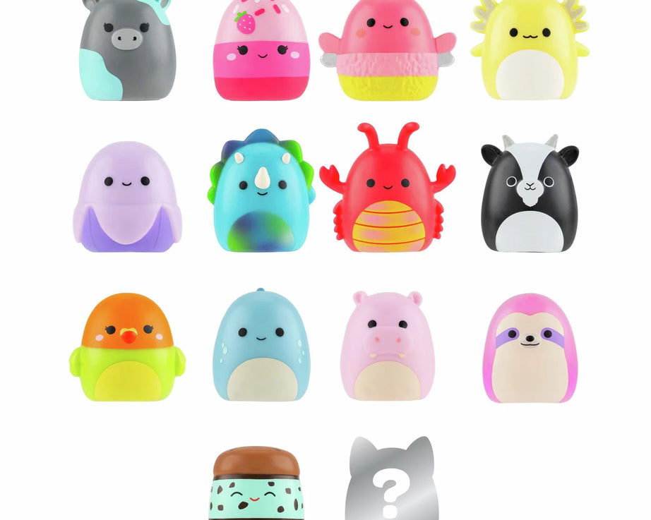 Squishmallows - Squish-a-longs 14 Figuren + Ring Set + 4 Accessoires Speciale Serie Speelgoed