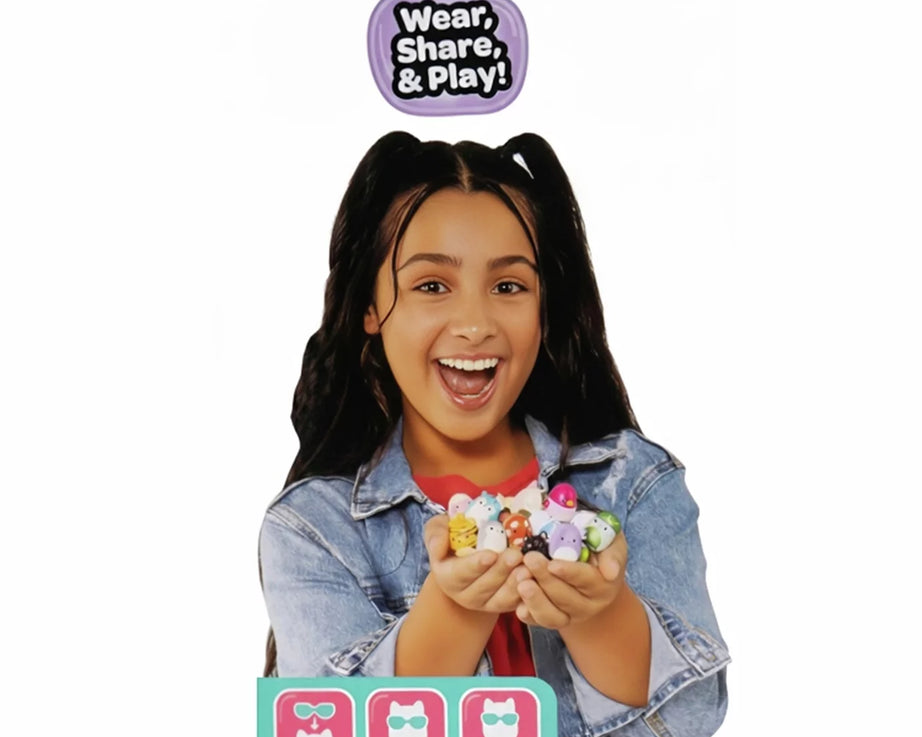 Squishmallows - Squish-a-longs 14 Figuren + Ring Set + 4 Accessoires Speciale Serie Speelgoed