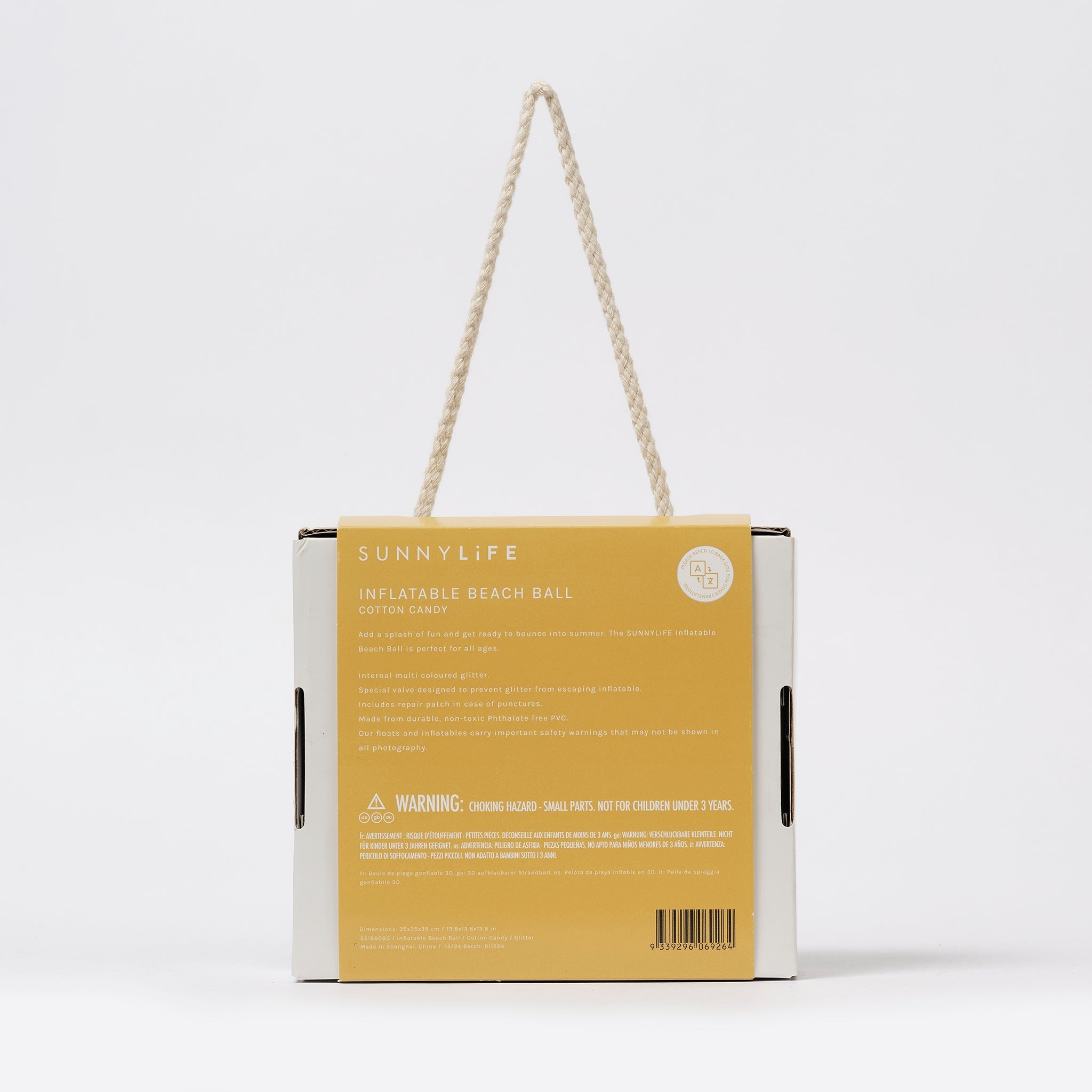 Sunnylife - Cotton Candy Opblaasbare Glanzende Strandbal