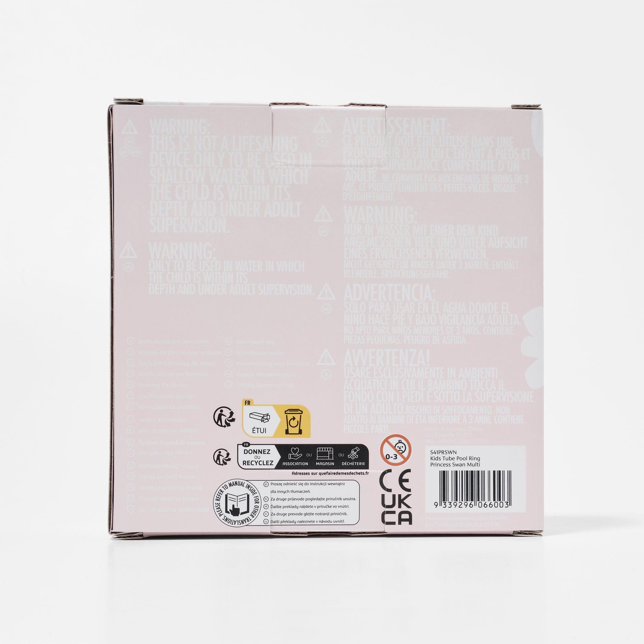 Sunnylife - Prinses Zwaan Kinder Opblaasbare Zee- en Zwemband