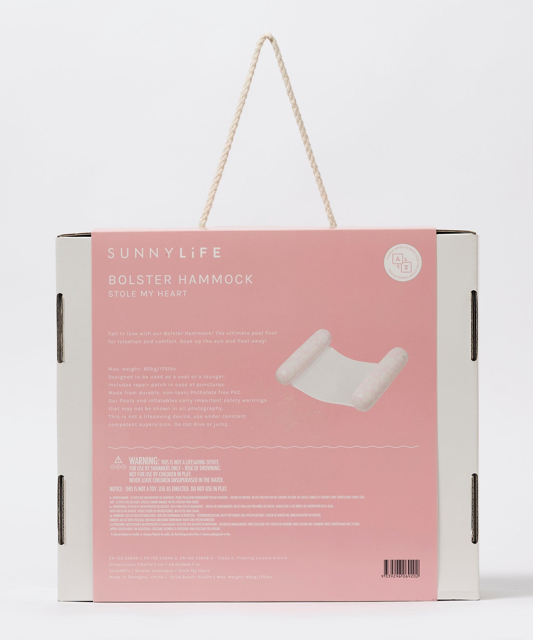 Sunnylife - Stole My Heart Zee- en Zwembad Opblaasbare Hangmat