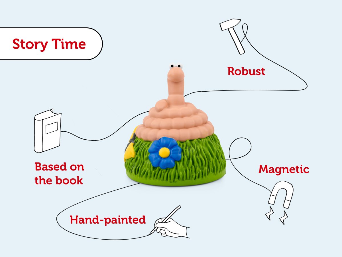 Tonies - Julia Donaldson Super Worm Engelse Geluidsfiguur