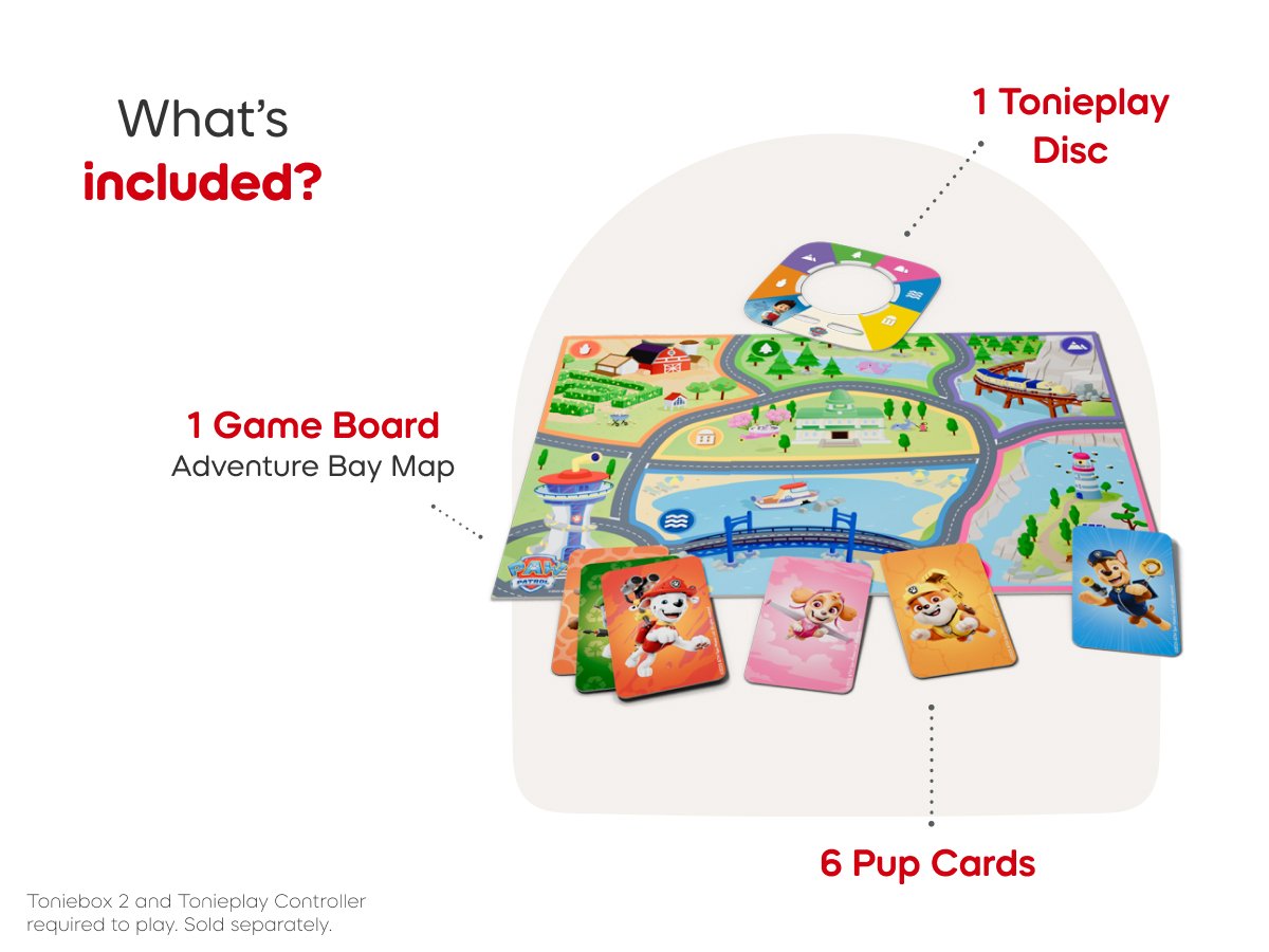 Tonies - Paw Patrol: Reddingshelden Engelse Toniebox 2 Spelletjes