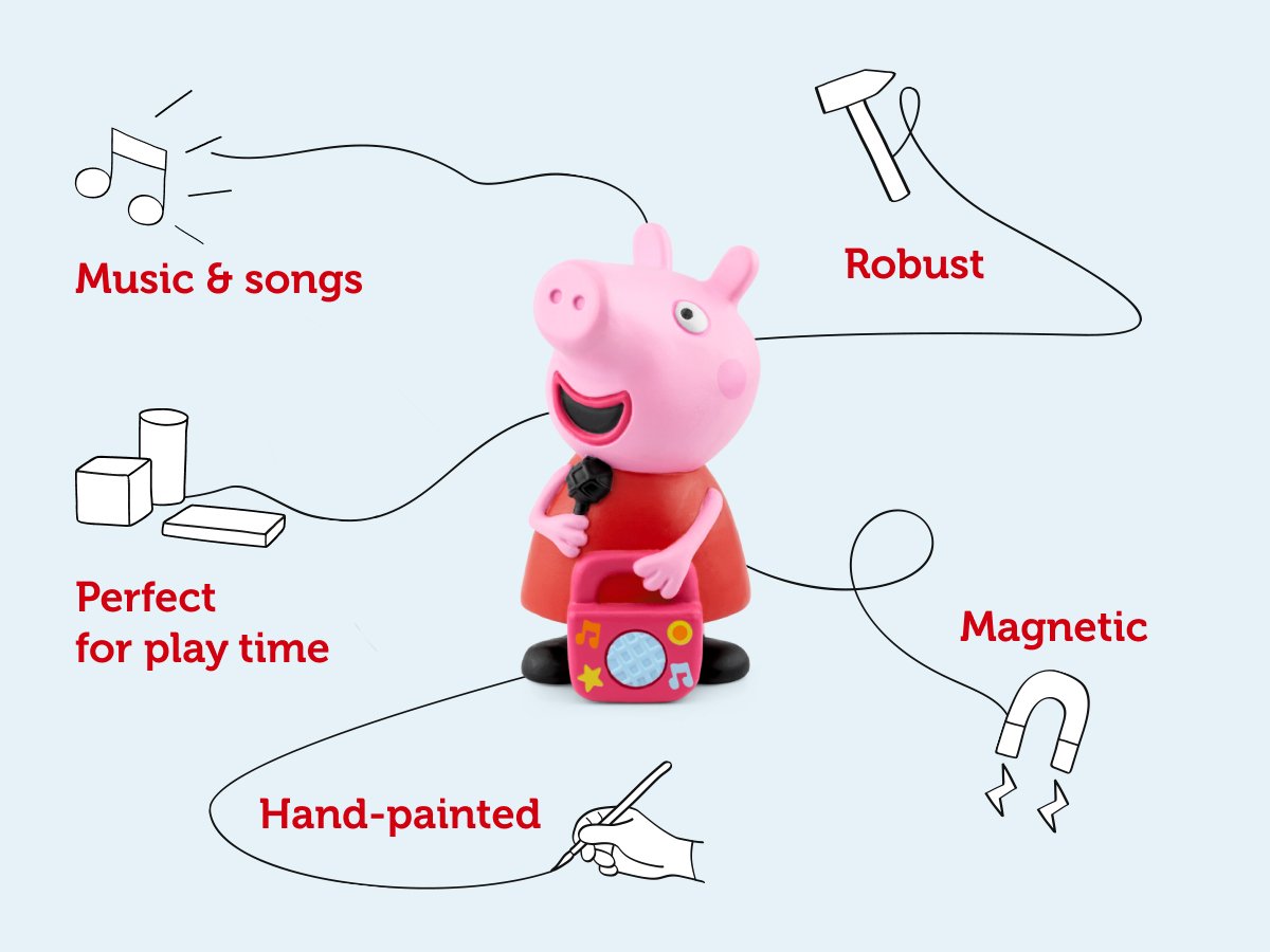 Tonies - Peppa Pig: Mijn Eerste Album Engelse Geluidsfiguur