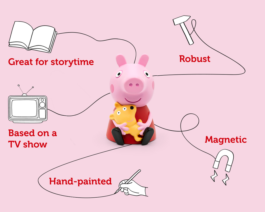 Tonies - Peppa Pig Engelse Geluidsfiguur voor Onderweg