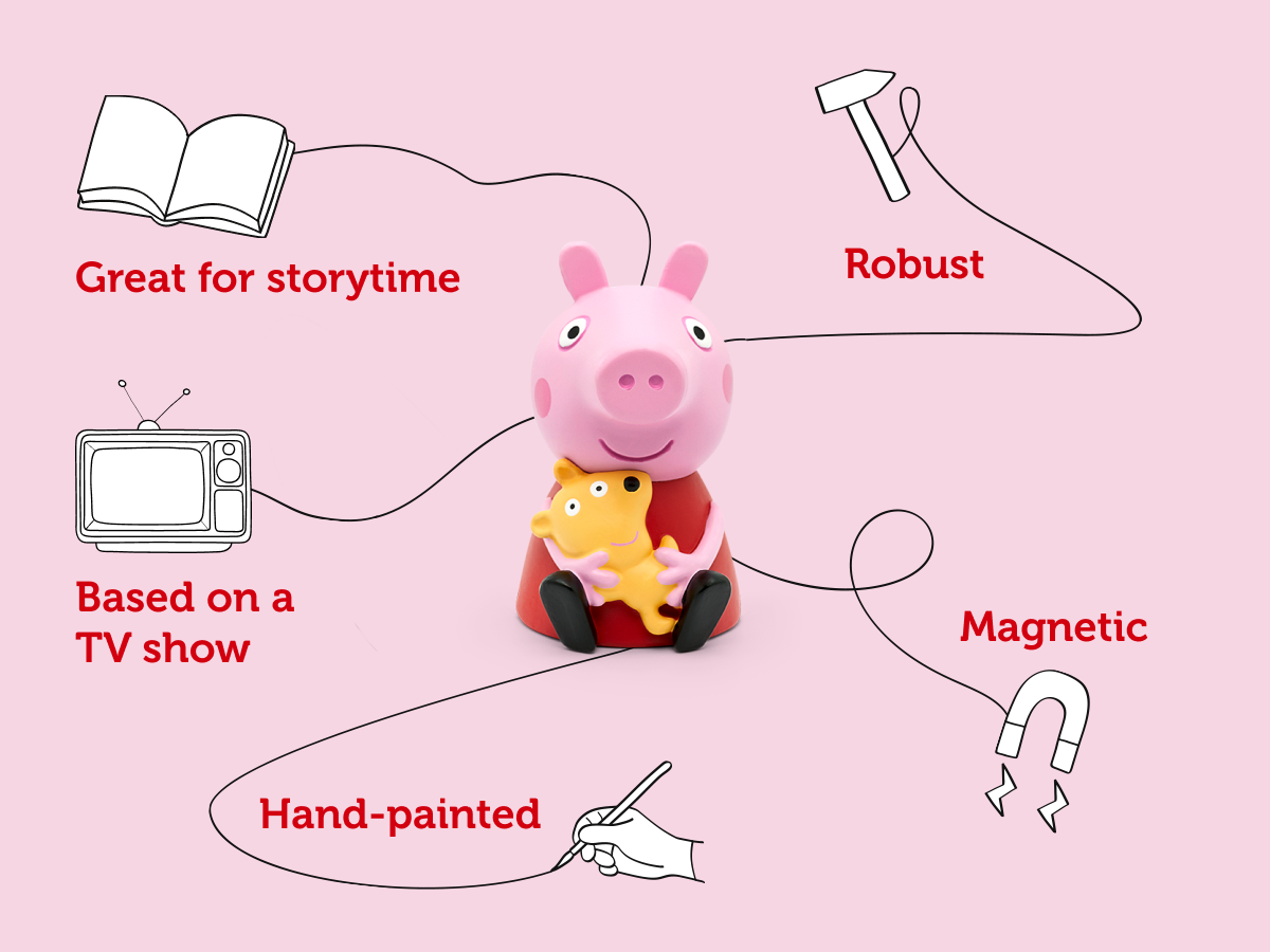 Tonies - Peppa Pig Engelse Geluidsfiguur voor Onderweg