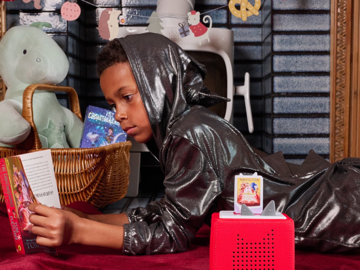 Tonies - Tom Fletcher Christmasaurus en de Lijst van Ondeugende Kinderen Lied Engels Gesproken Figuur